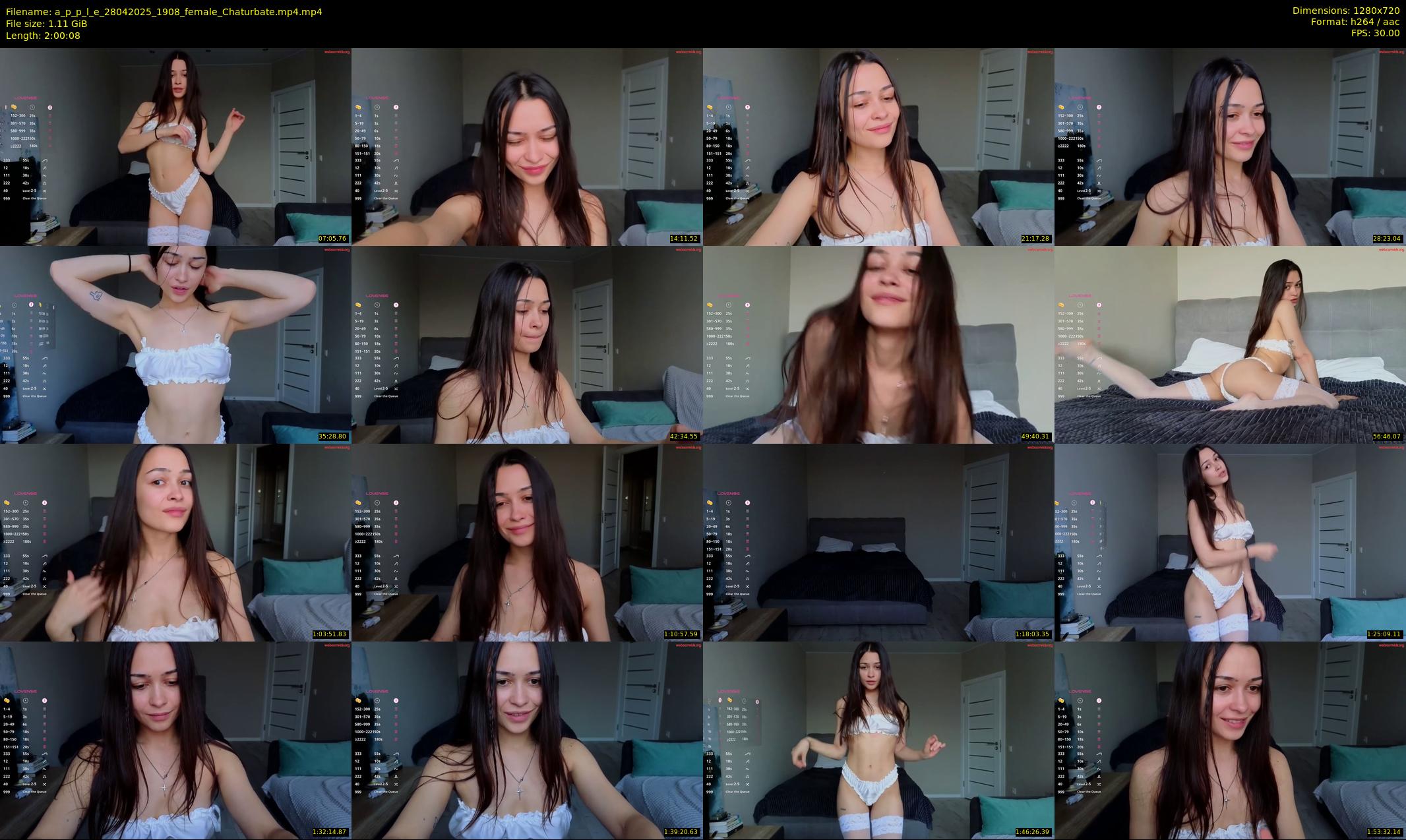 a_p_p_l_e — 121 minute Chaturbate female cam show recording, 720p, Apr 28, 2025