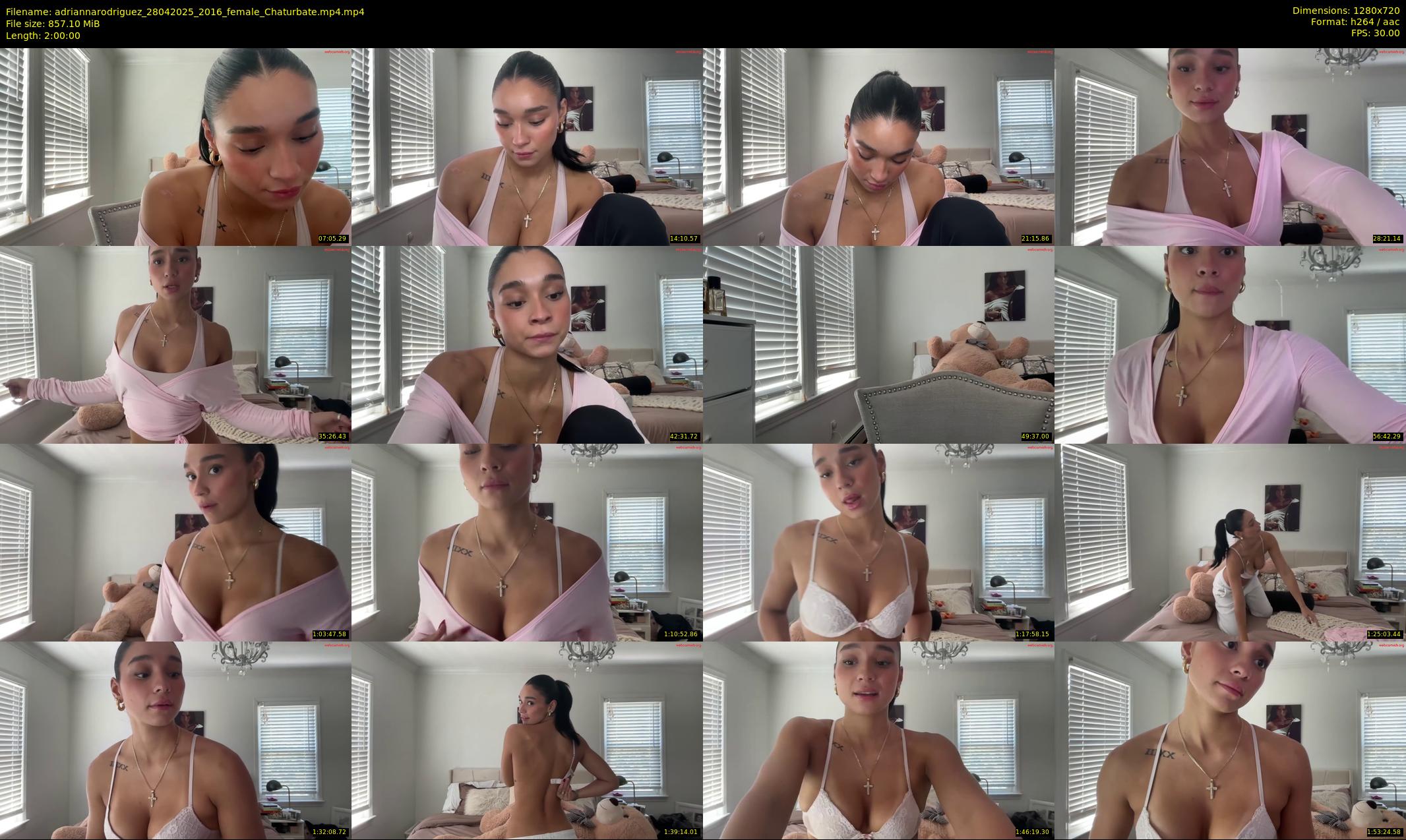 adriannarodriguez — 120 minute Chaturbate female cam show recording, 720p, Apr 28, 2025