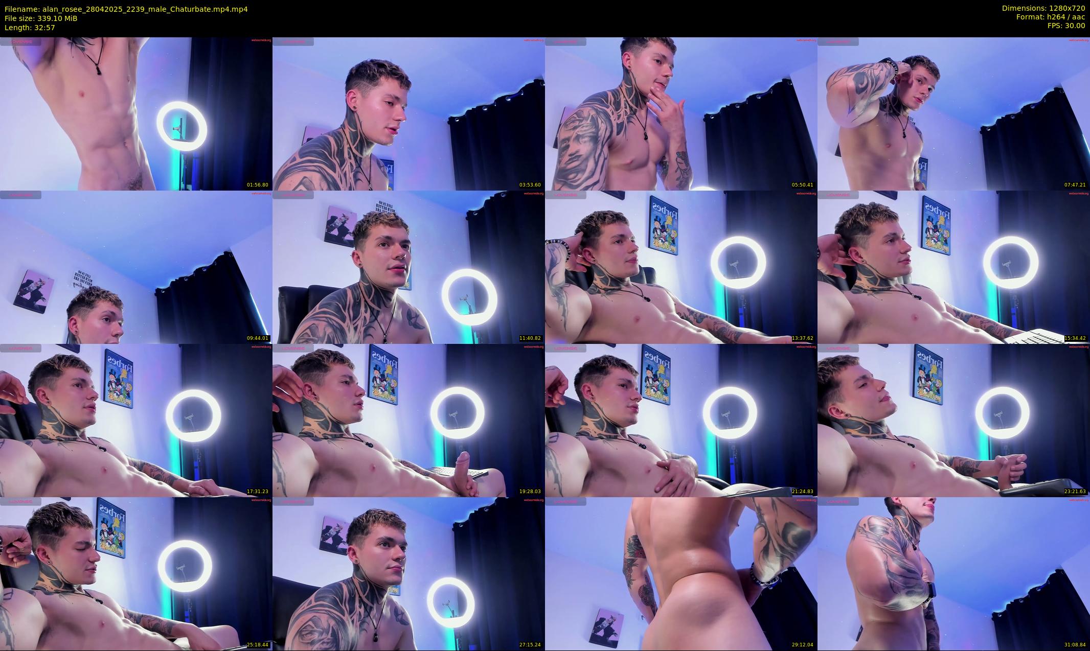alan_rosee — 33 minute Chaturbate male cam show recording, 720p, Apr 28, 2025