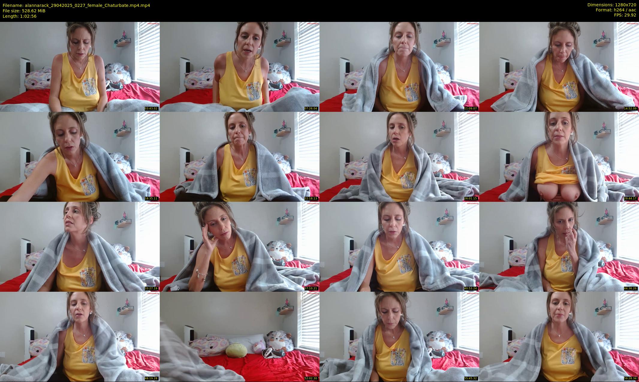 alannarack — 63 minute Chaturbate female cam show recording, 720p, Apr 29, 2025