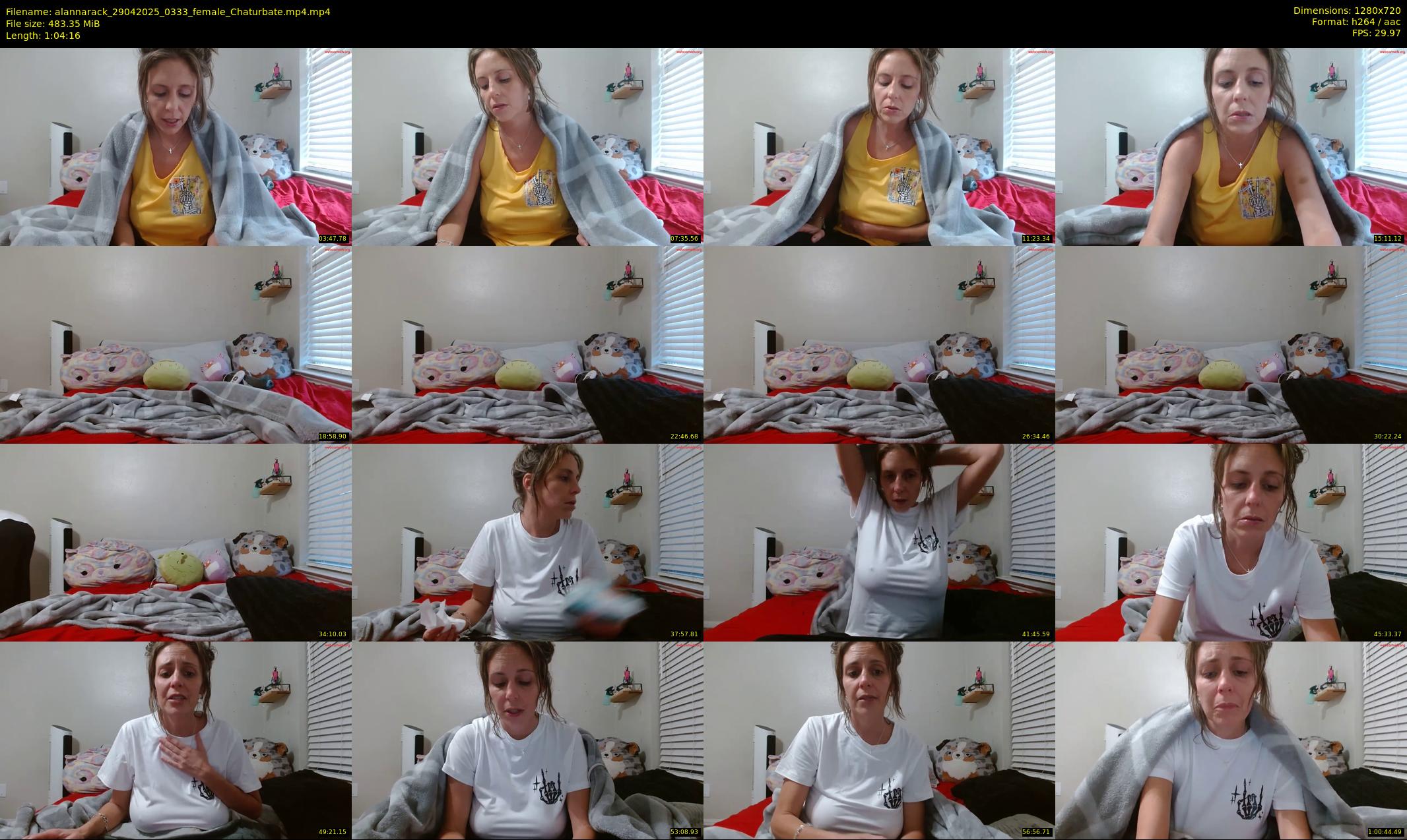 alannarack — 65 minute Chaturbate female cam show recording, 720p, Apr 29, 2025