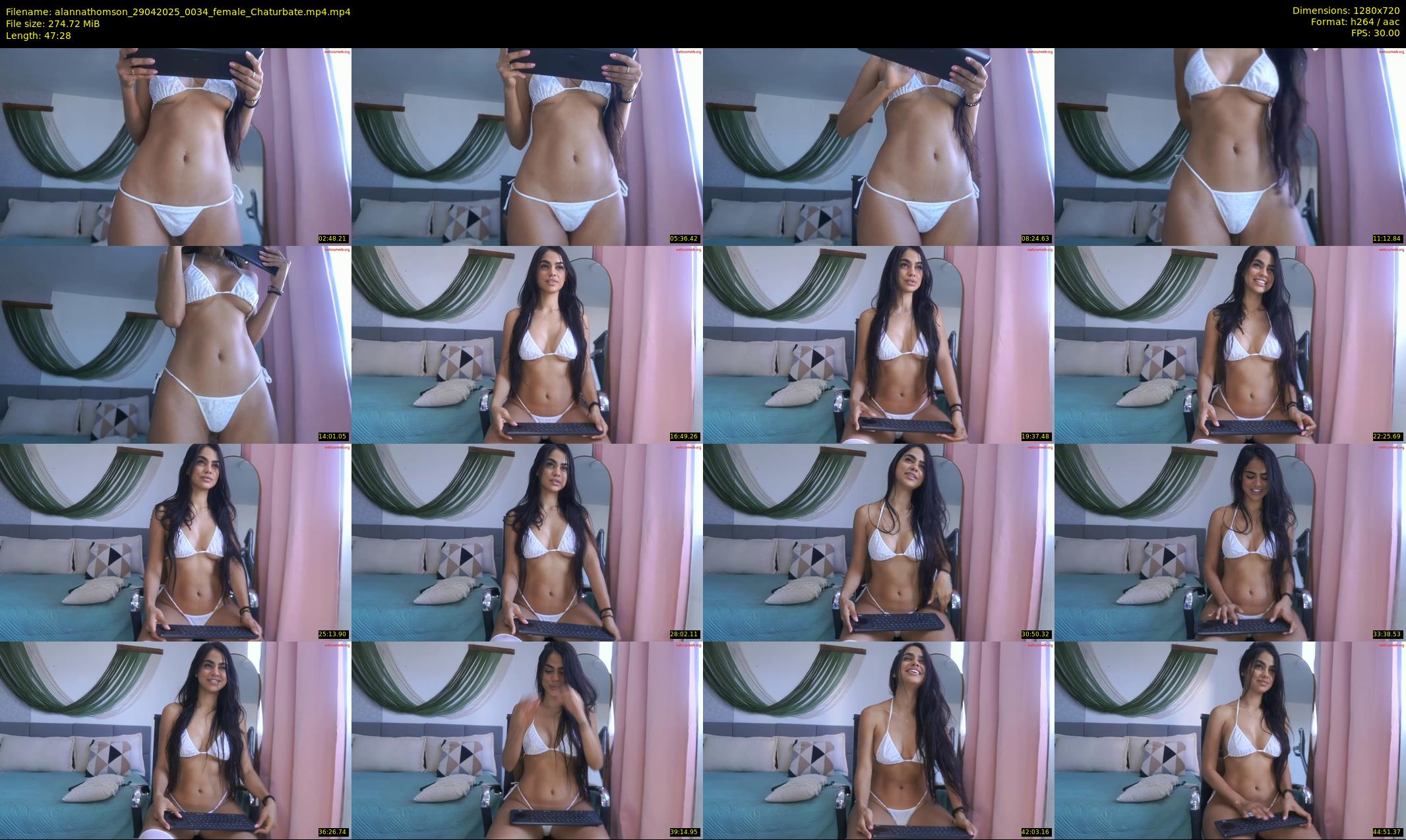 alannathomson — 48 minute Chaturbate female cam show recording, 720p, Apr 29, 2025