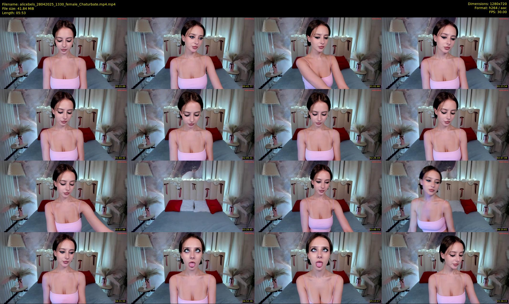 alicebels — 6 minute Chaturbate female cam show recording, 720p, Apr 28, 2025