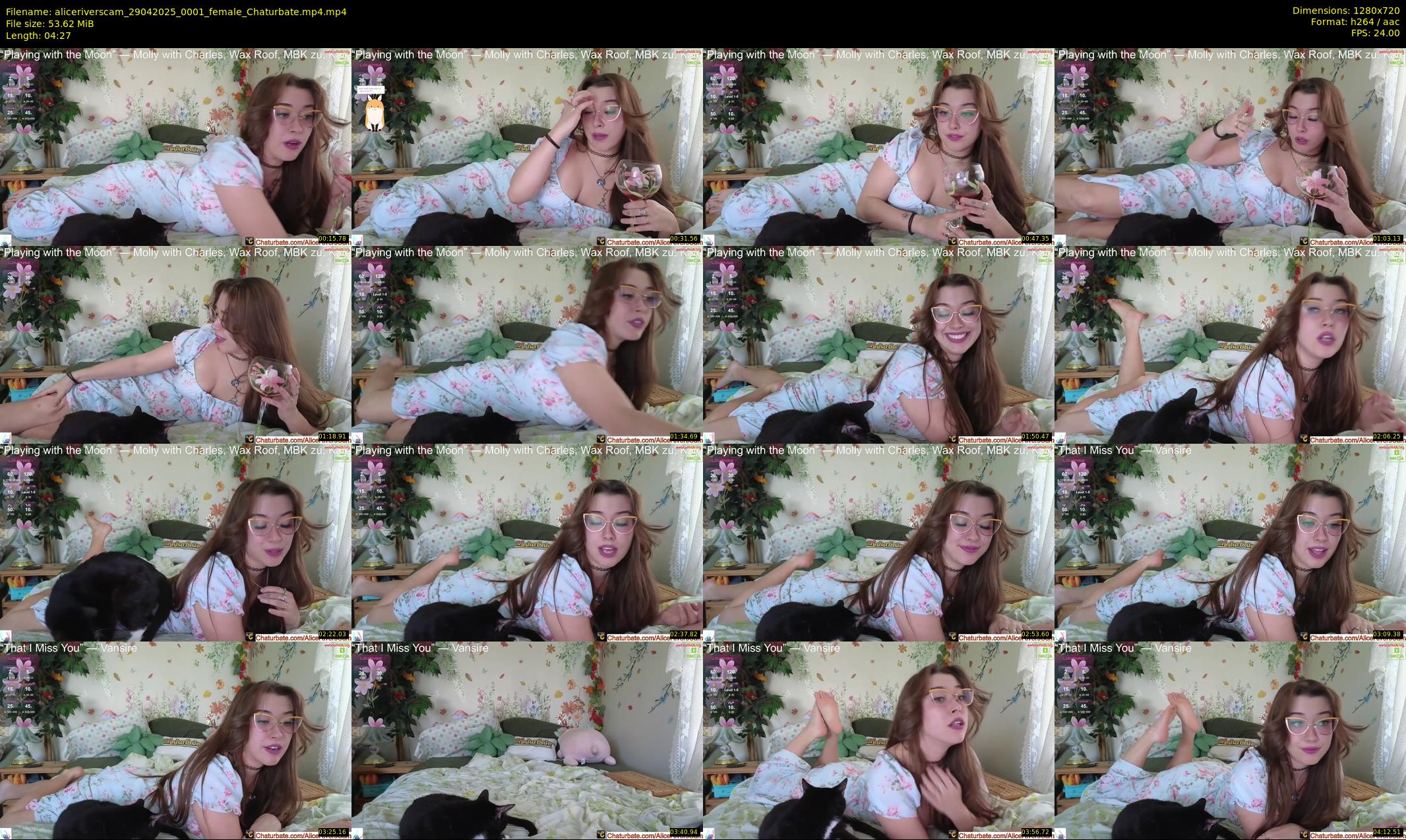 aliceriverscam — 5 minute Chaturbate female cam show recording, 720p, Apr 29, 2025