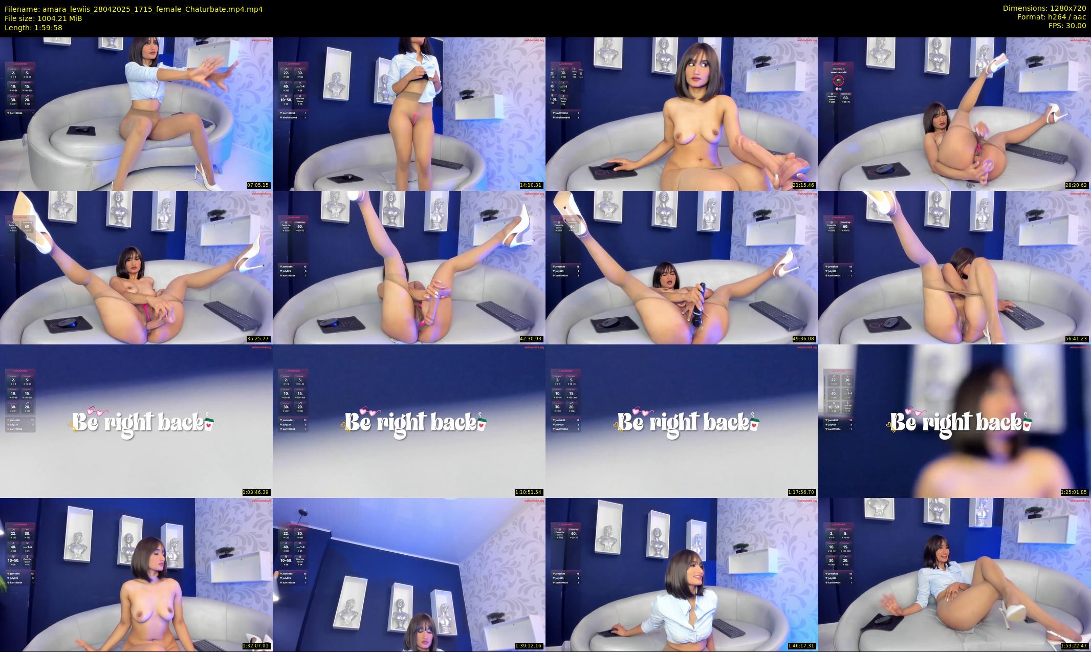 amara_lewiis — 120 minute Chaturbate female cam show recording, 720p, Apr 28, 2025