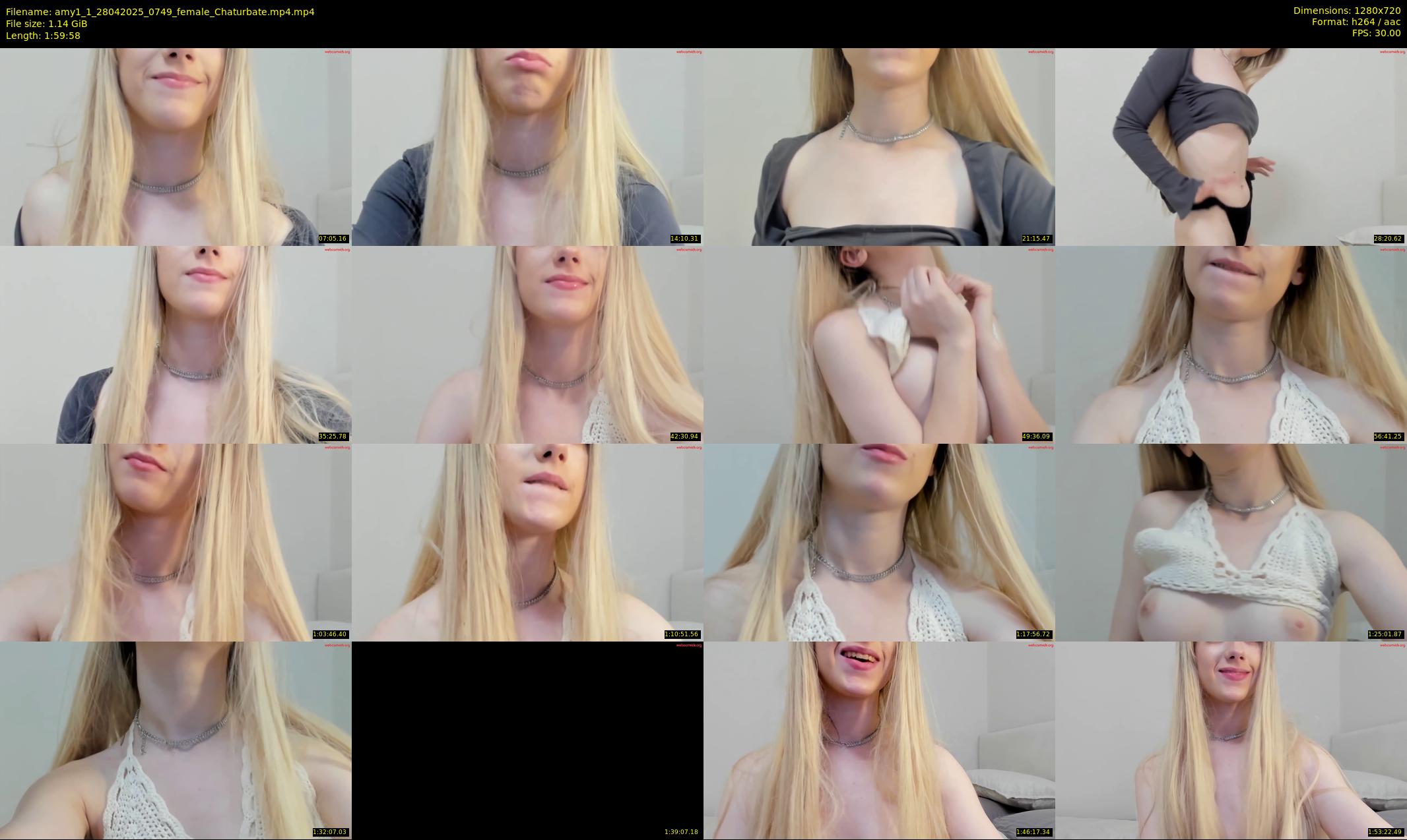 amy1_1 — 120 minute Chaturbate female cam show recording, 720p, Apr 28, 2025