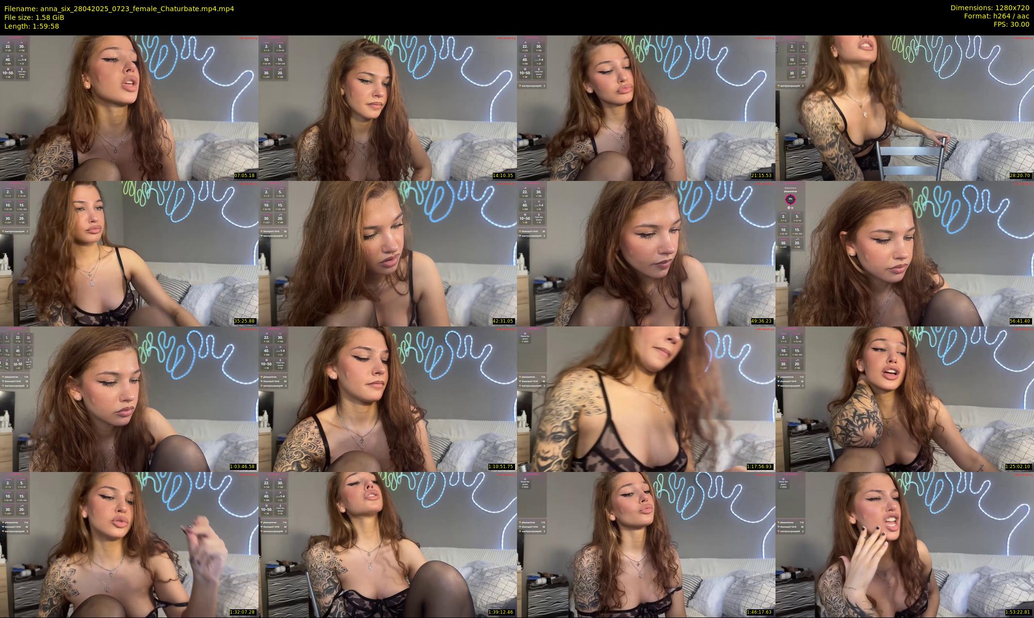 anna_six — 120 minute Chaturbate female cam show recording, 720p, Apr 28, 2025