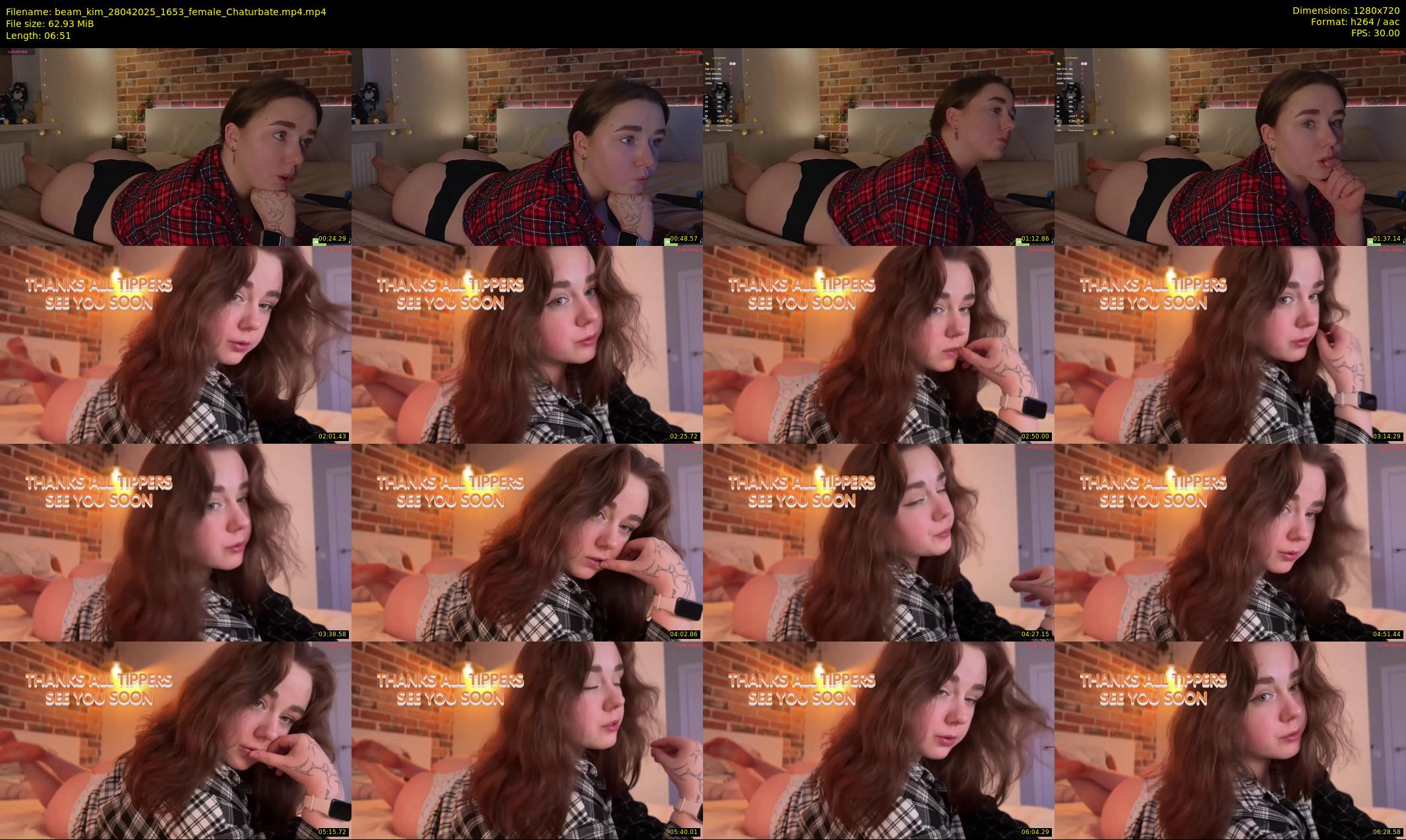 beam_kim — 7 minute Chaturbate female cam show recording, 720p, Apr 28, 2025