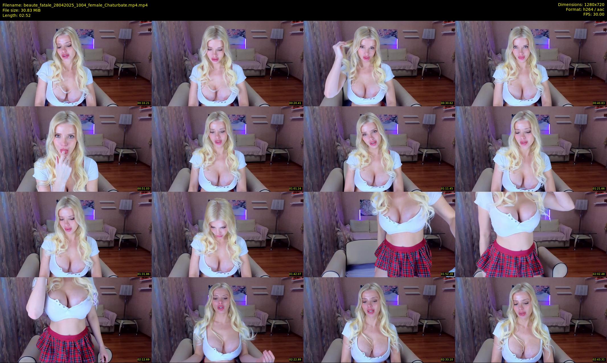 beaute_fatale — 3 minute Chaturbate female cam show recording, 720p, Apr 28, 2025