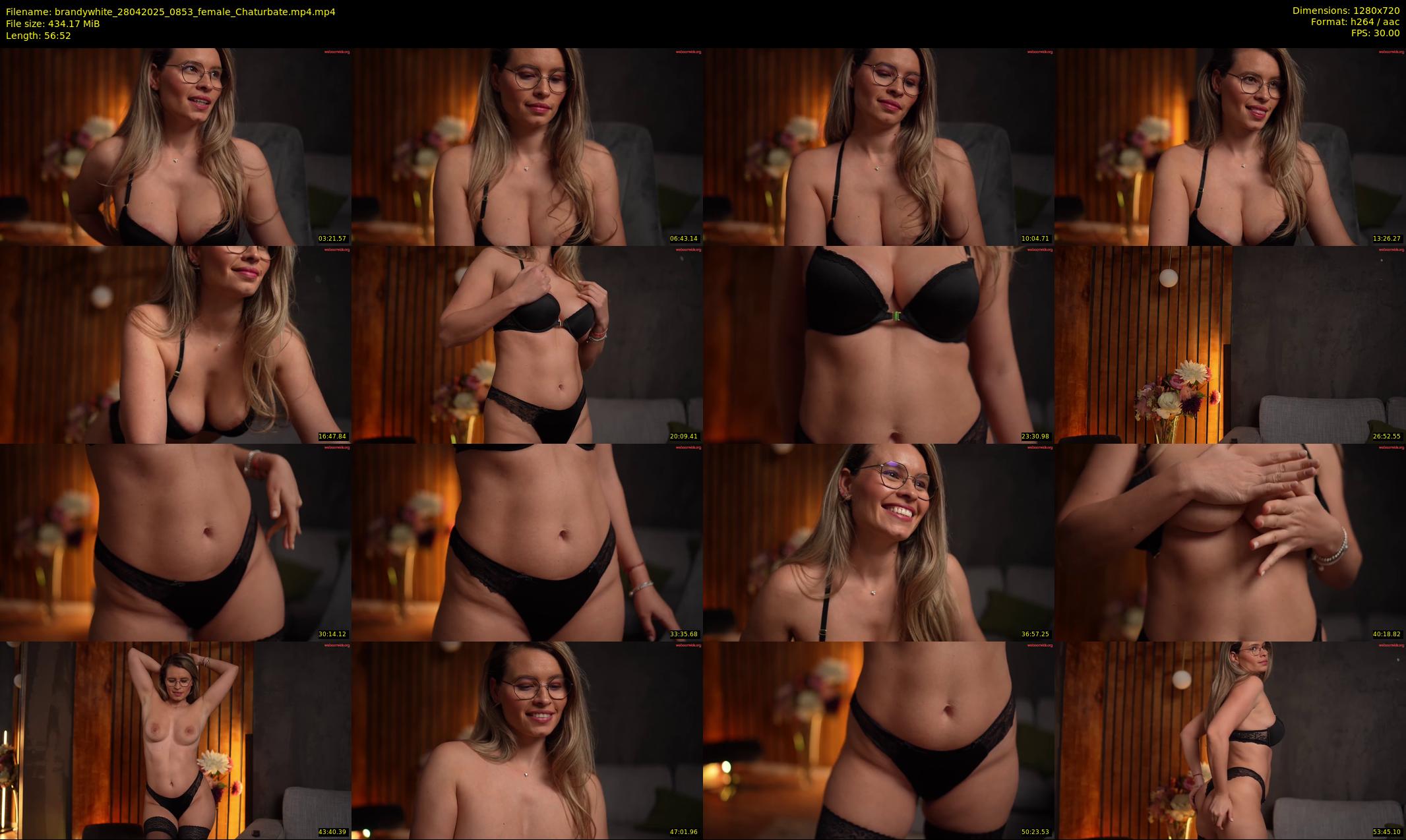 brandywhite — 57 minute Chaturbate female cam show recording, 720p, Apr 28, 2025