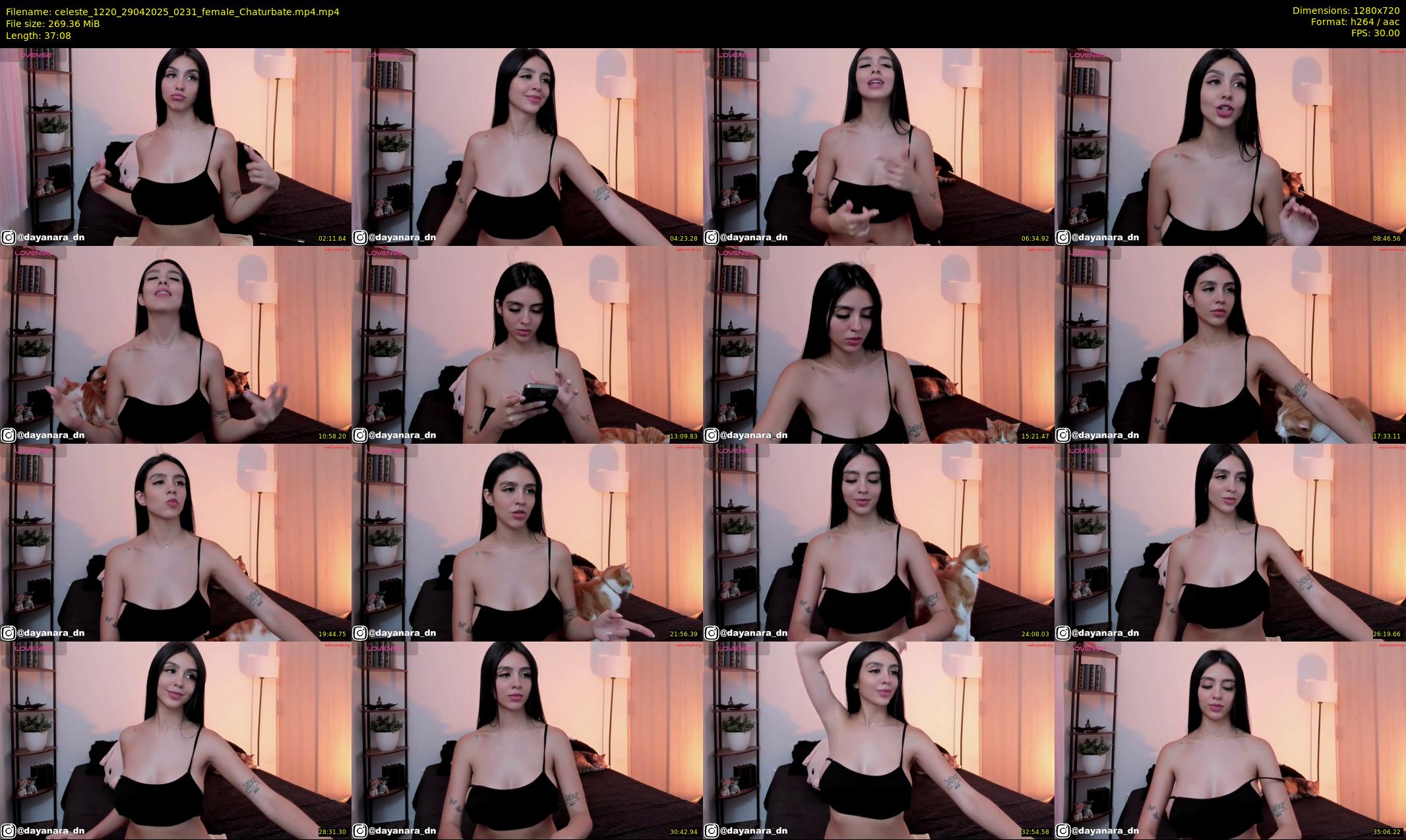 celeste_1220 — 38 minute Chaturbate female cam show recording, 720p, Apr 29, 2025