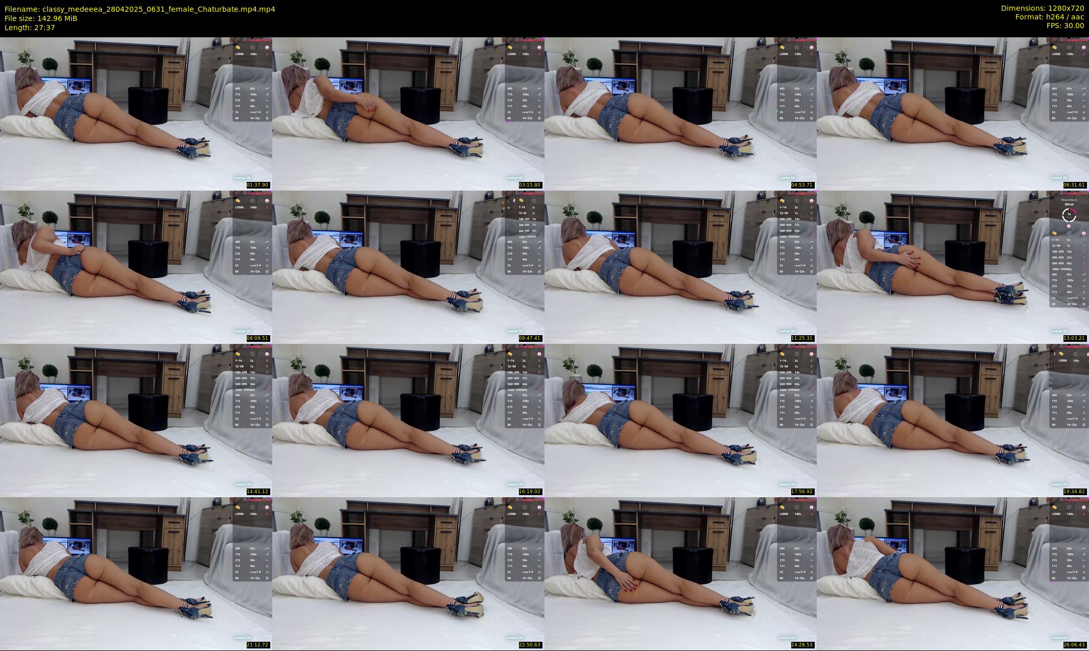 classy_medeeea — 28 minute Chaturbate female cam show recording, 720p, Apr 28, 2025
