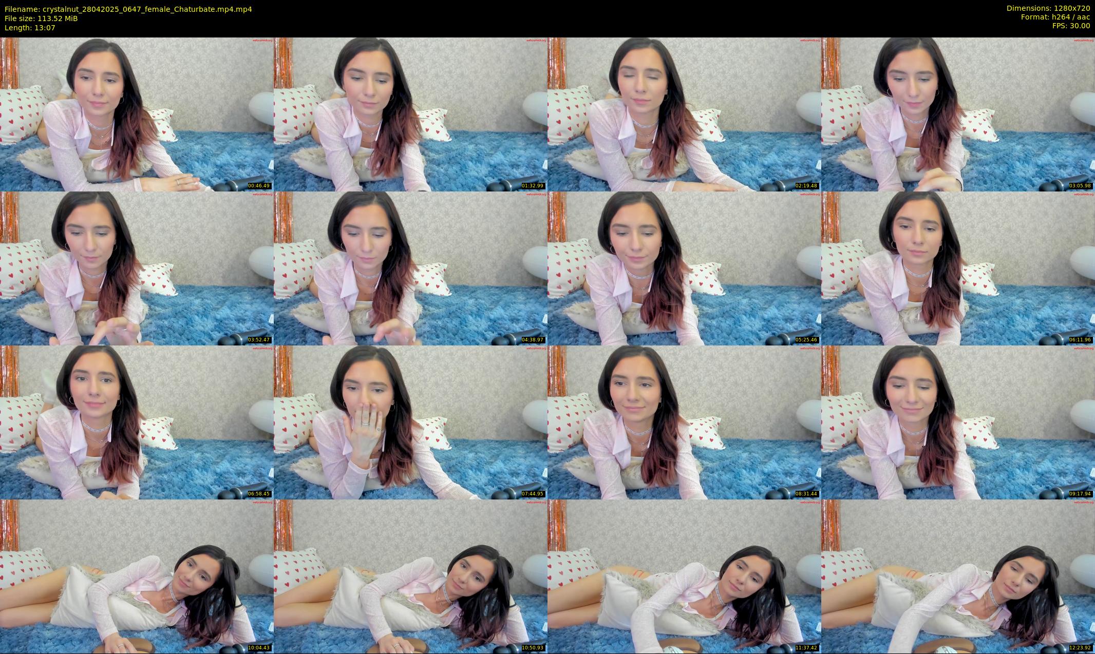 crystalnut — 14 minute Chaturbate female cam show recording, 720p, Apr 28, 2025