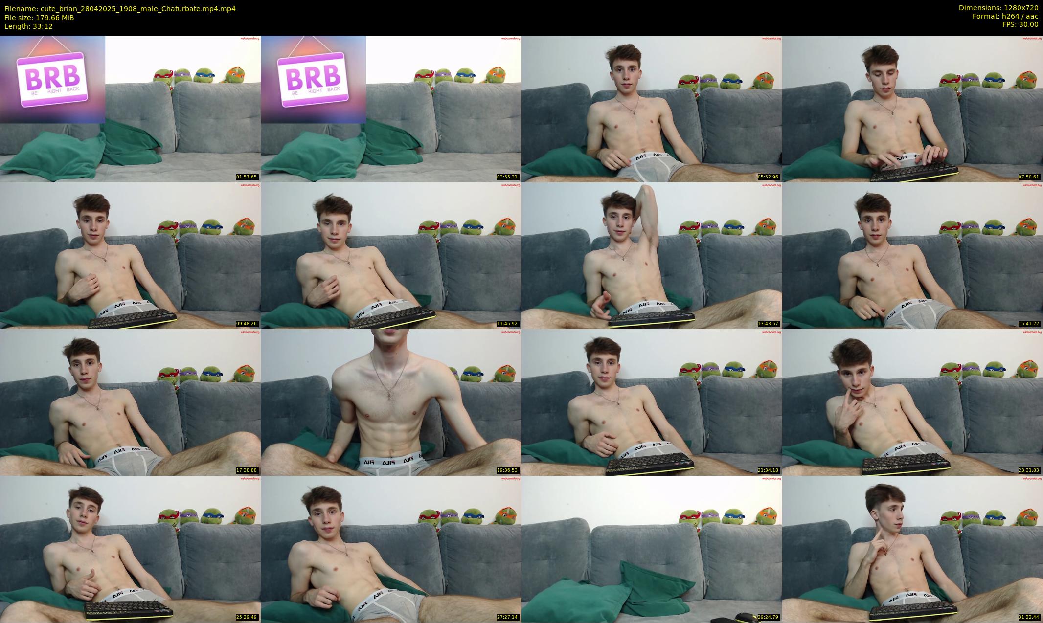 cute_brian — 34 minute Chaturbate male cam show recording, 720p, Apr 28, 2025