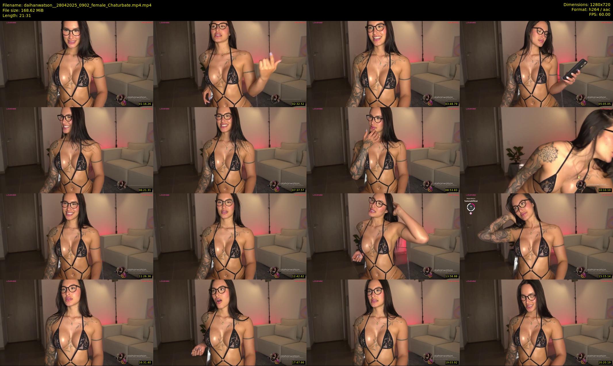 daihanwatson_ — 22 minute Chaturbate female cam show recording, 720p, Apr 28, 2025