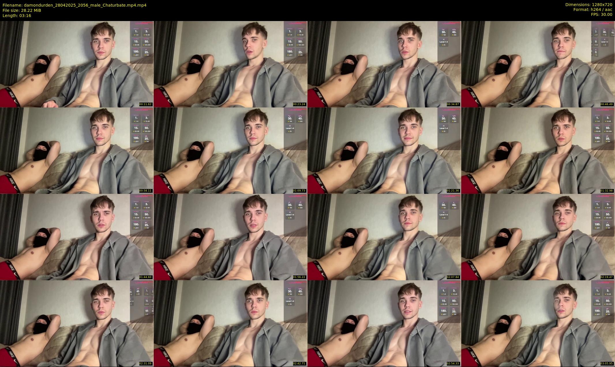 damondurden — 4 minute Chaturbate male cam show recording, 720p, Apr 28, 2025