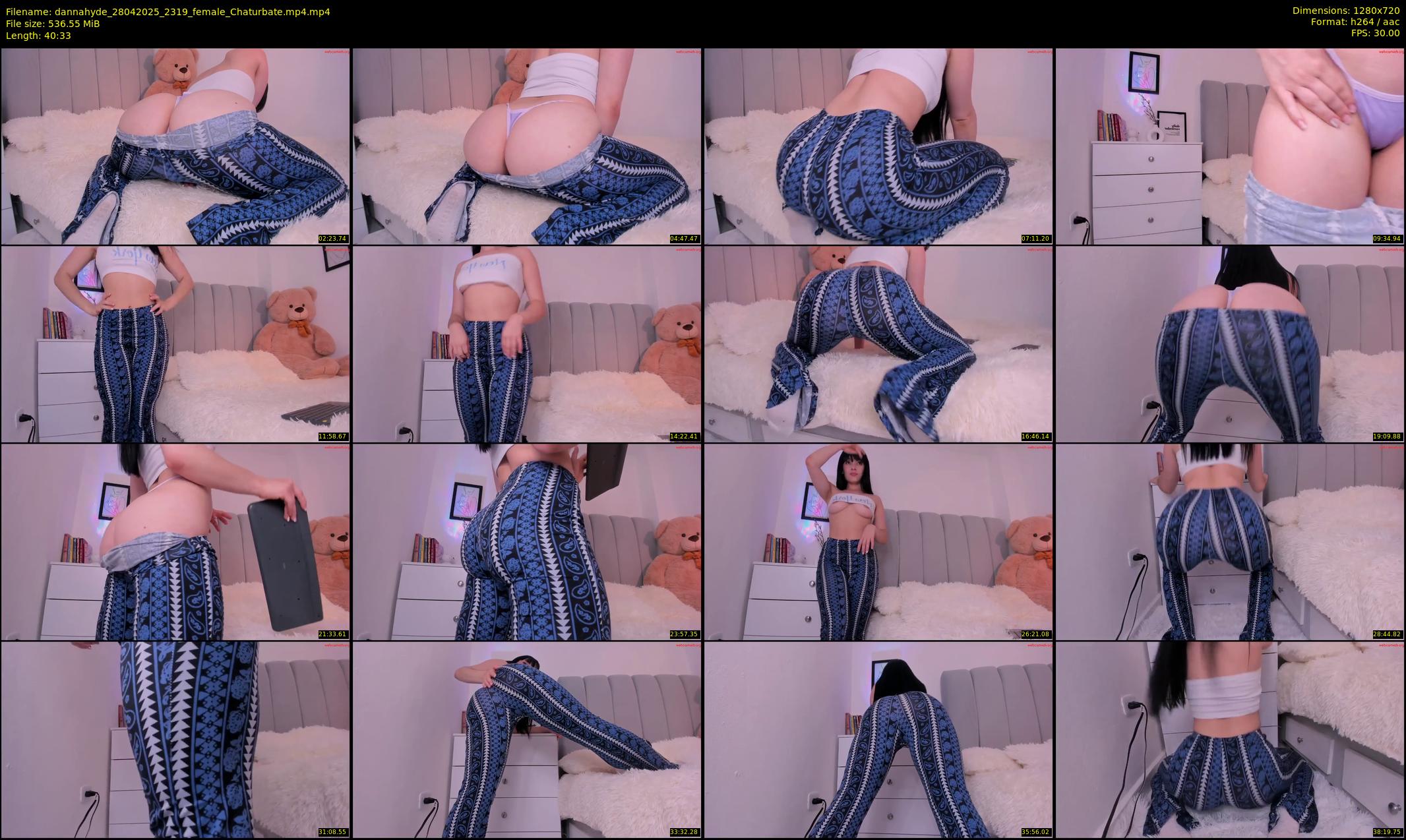 dannahyde — 41 minute Chaturbate female cam show recording, 720p, Apr 28, 2025