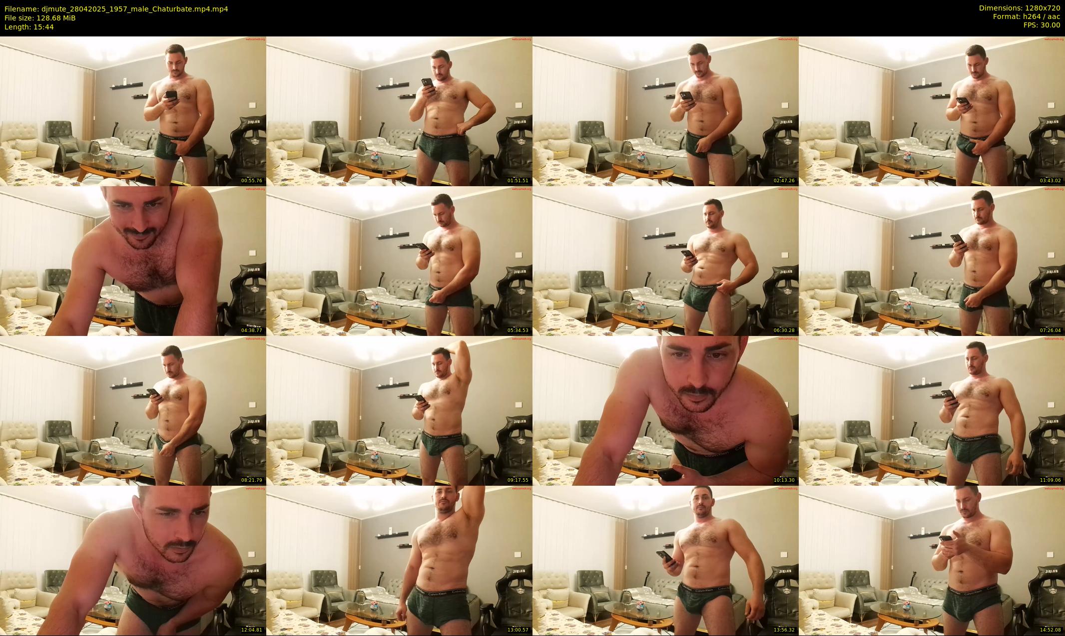 djmute — 16 minute Chaturbate male cam show recording, 720p, Apr 28, 2025