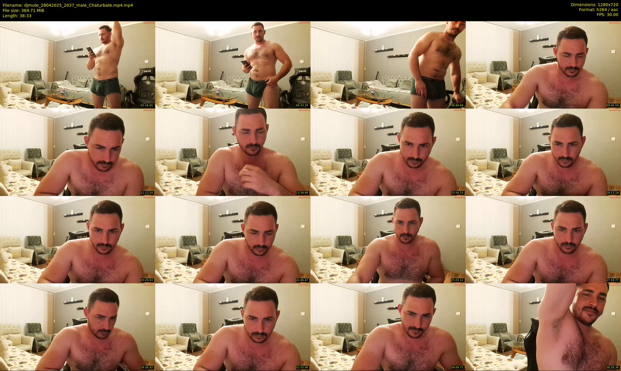 djmute — 39 minute Chaturbate male cam show recording, 720p, Apr 28, 2025