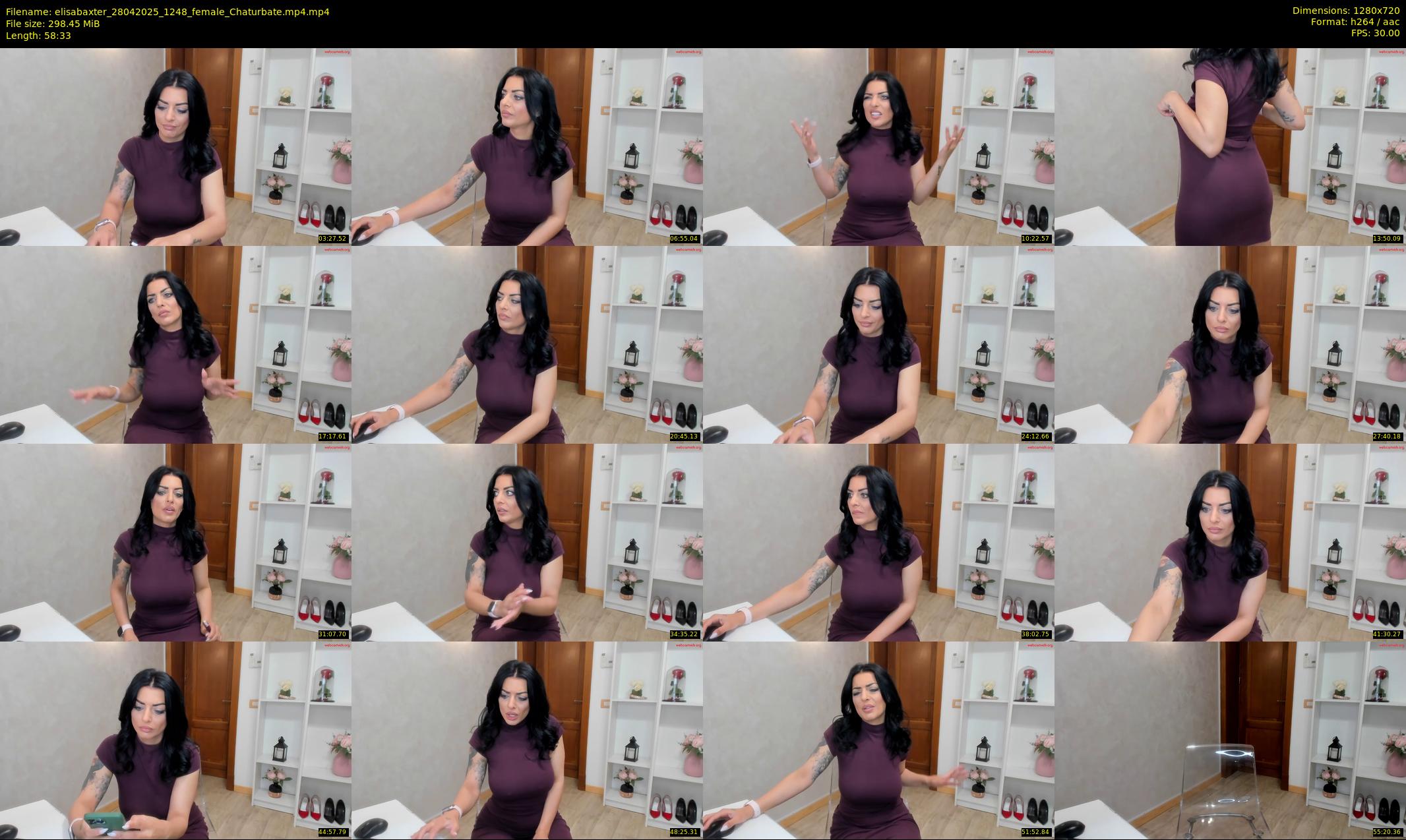 elisabaxter — 59 minute Chaturbate female cam show recording, 720p, Apr 28, 2025