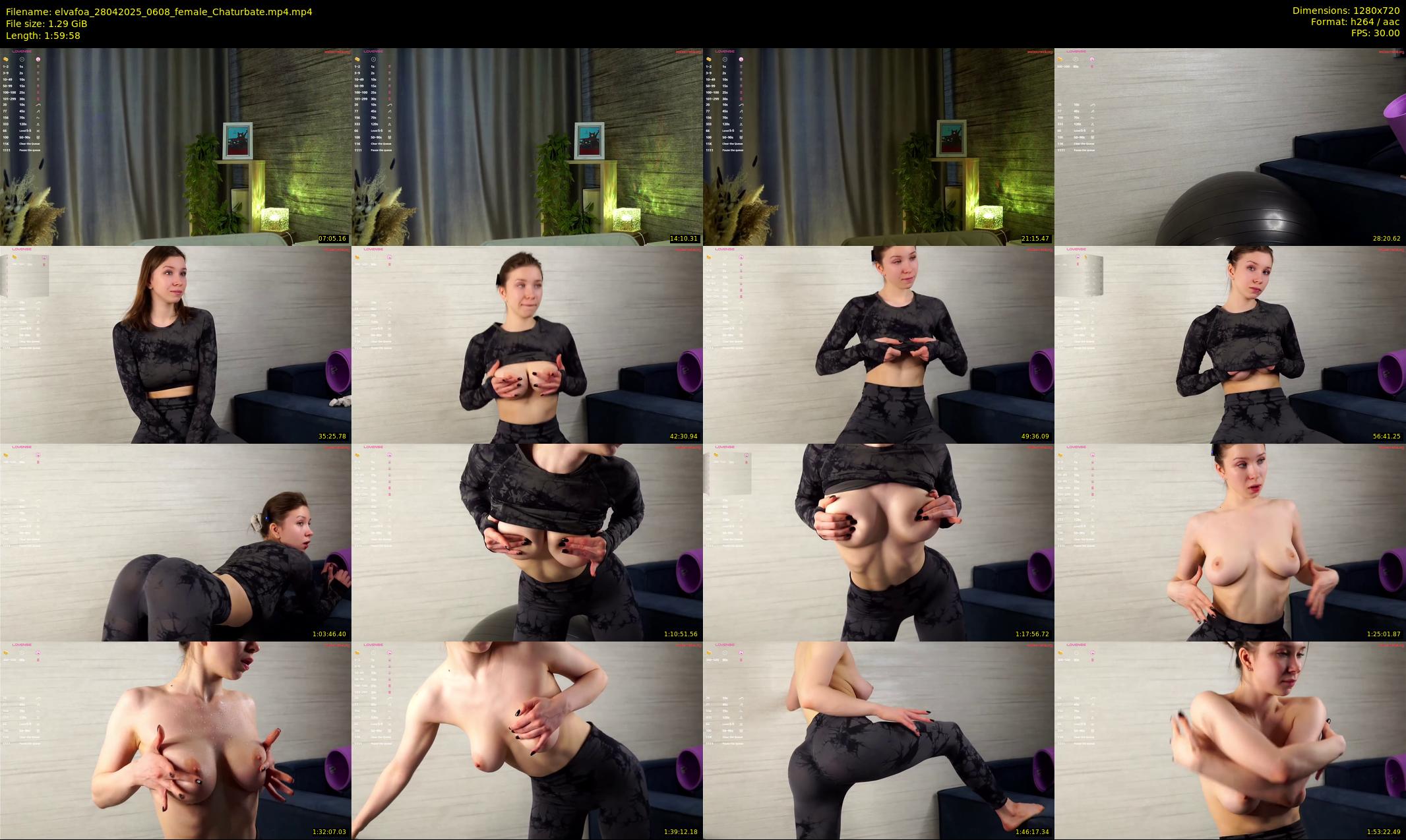elvafoa — 120 minute Chaturbate female cam show recording, 720p, Apr 28, 2025
