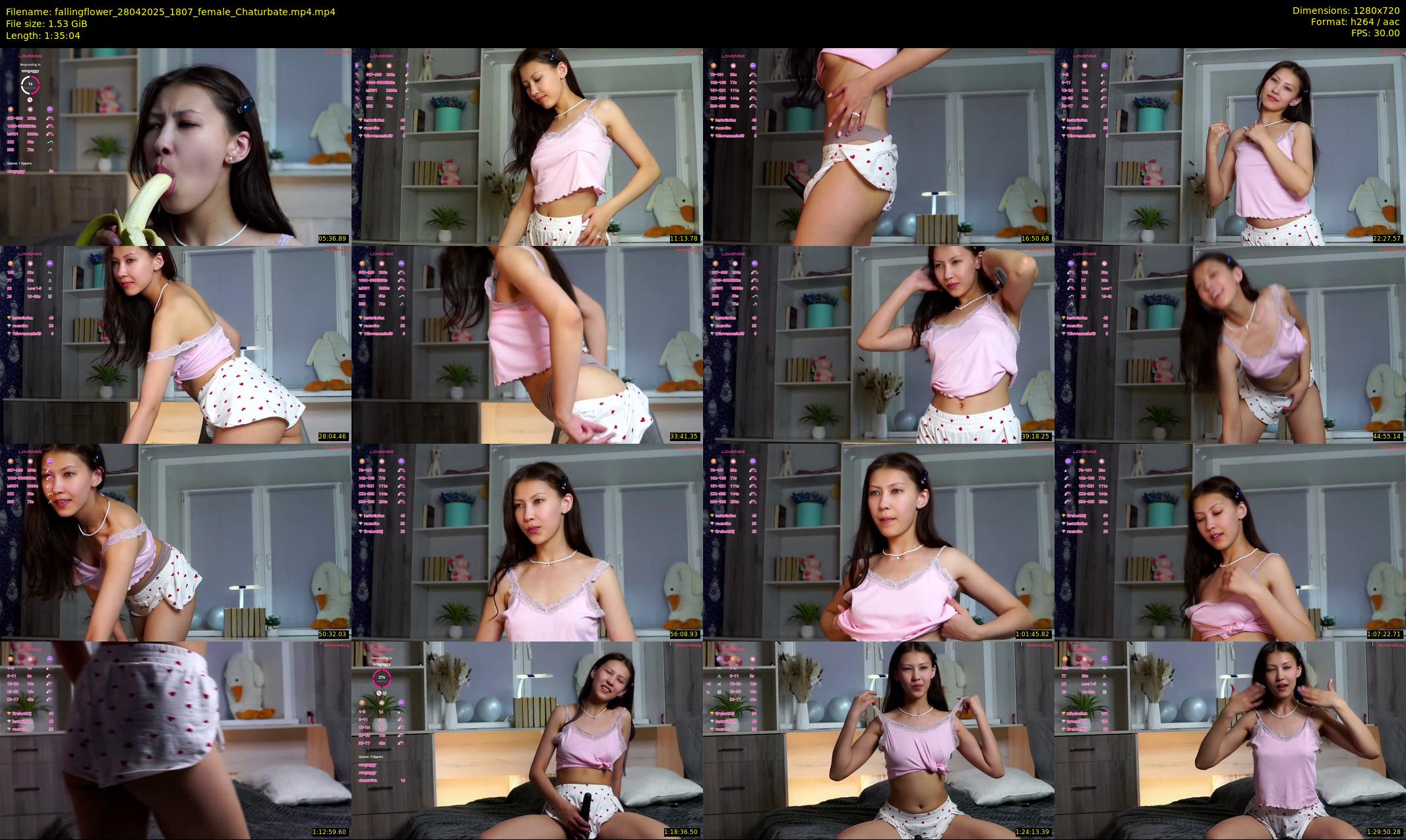 fallingflower — 96 minute Chaturbate female cam show recording, 720p, Apr 28, 2025