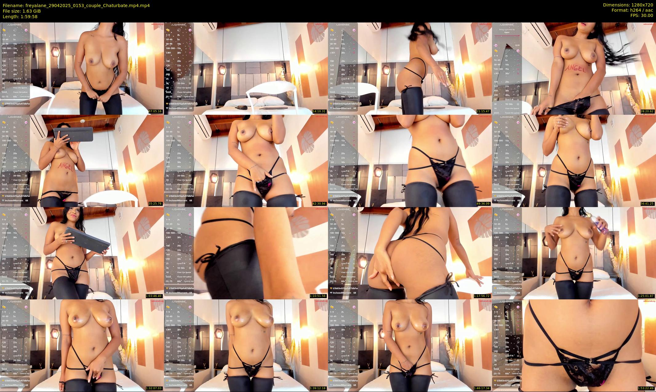 freyalane — 120 minute Chaturbate couple cam show recording, 720p, Apr 29, 2025