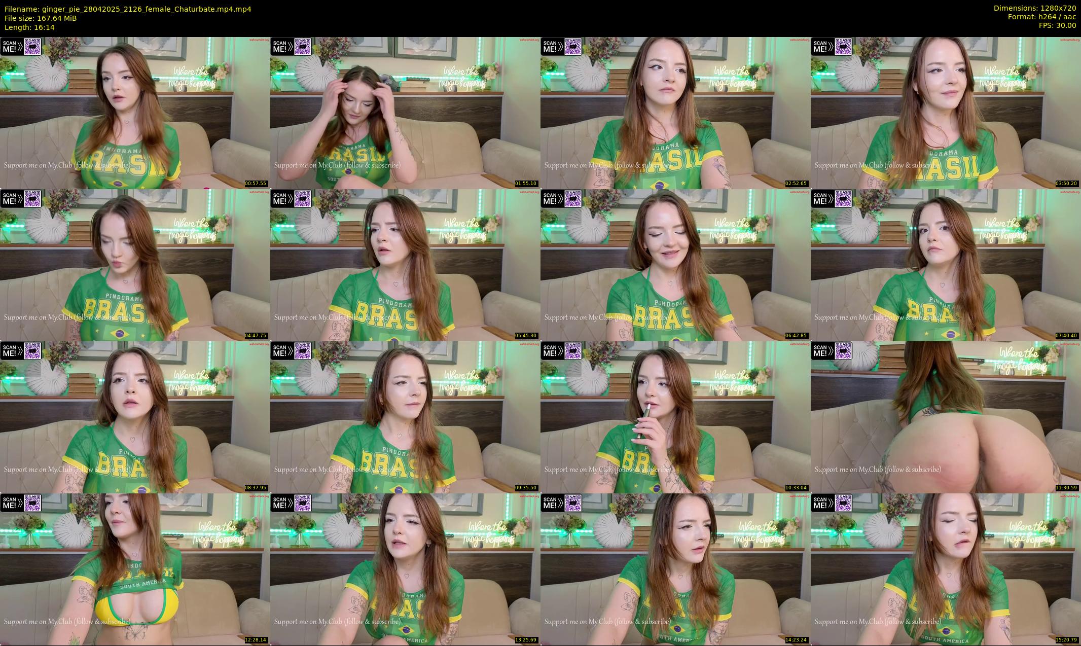 ginger_pie — 17 minute Chaturbate female cam show recording, 720p, Apr 28, 2025
