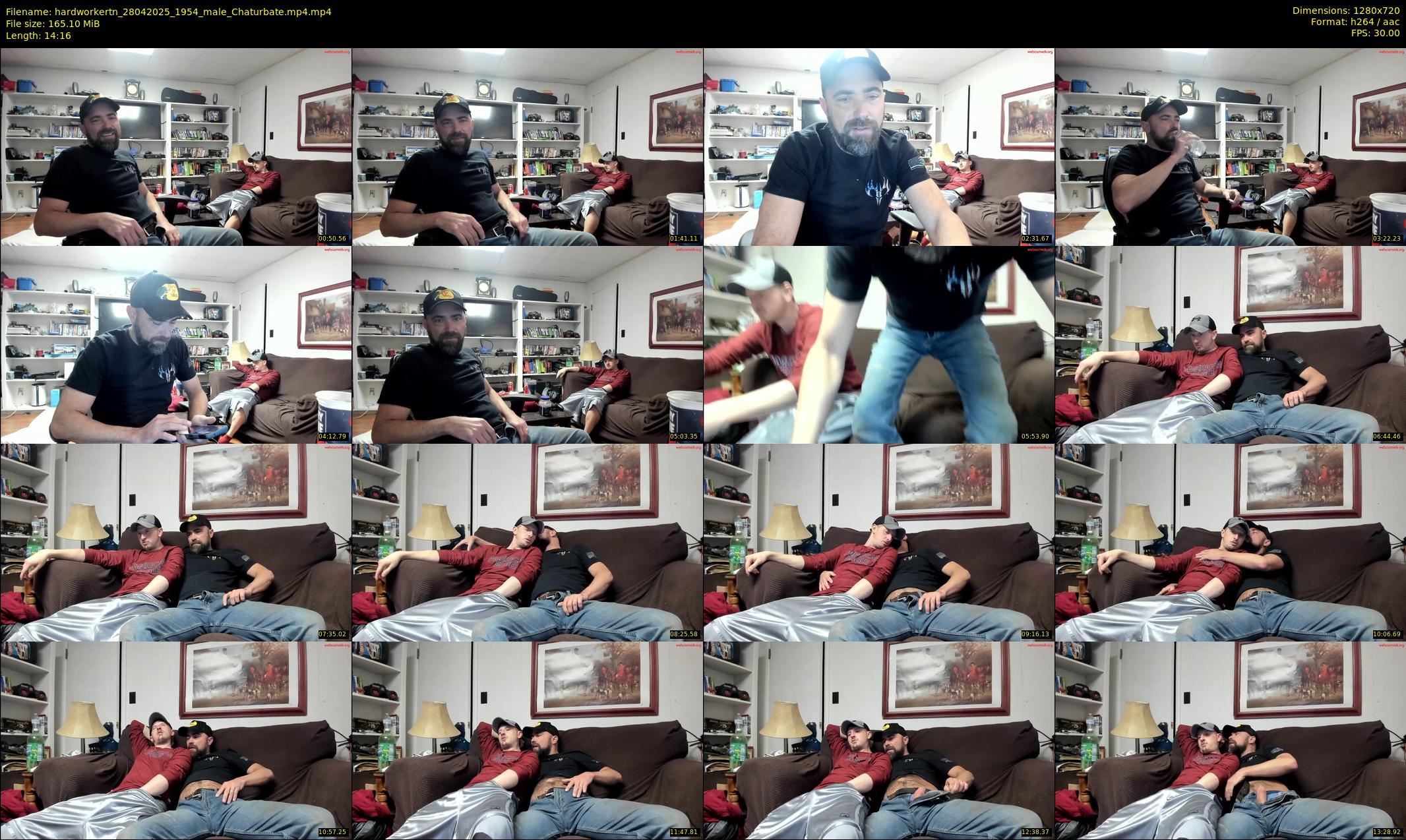 hardworkertn — 15 minute Chaturbate male cam show recording, 720p, Apr 28, 2025