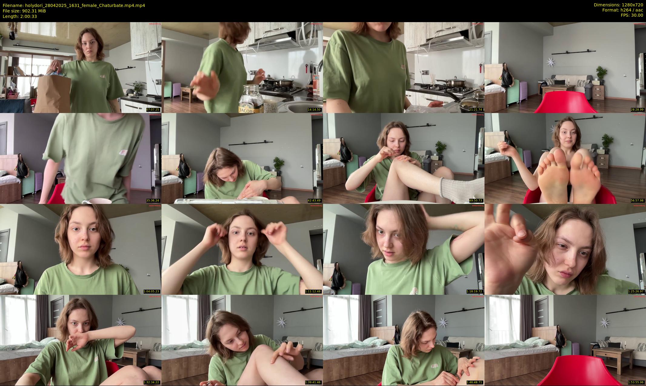 holydori — 121 minute Chaturbate female cam show recording, 720p, Apr 28, 2025