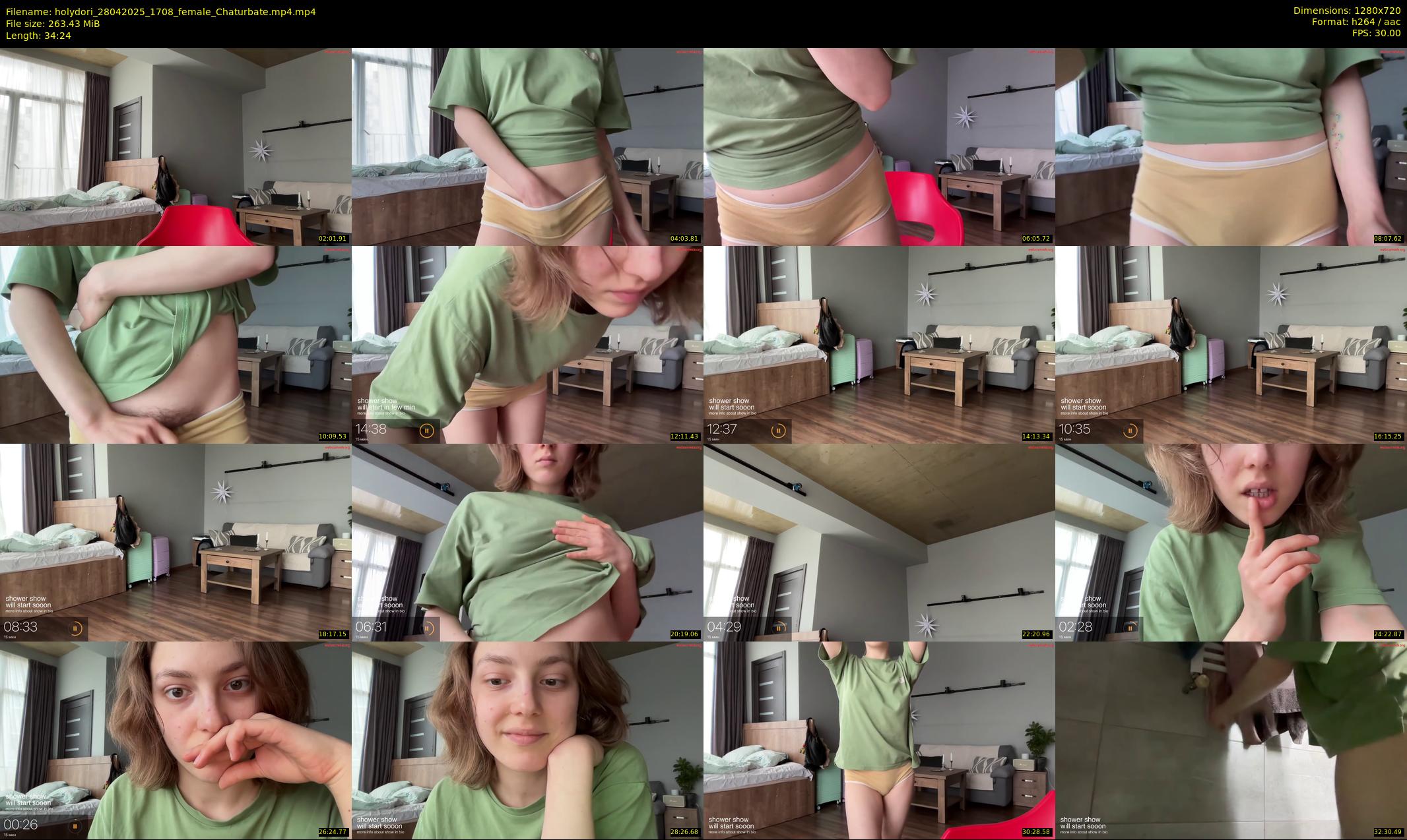 holydori — 35 minute Chaturbate female cam show recording, 720p, Apr 28, 2025