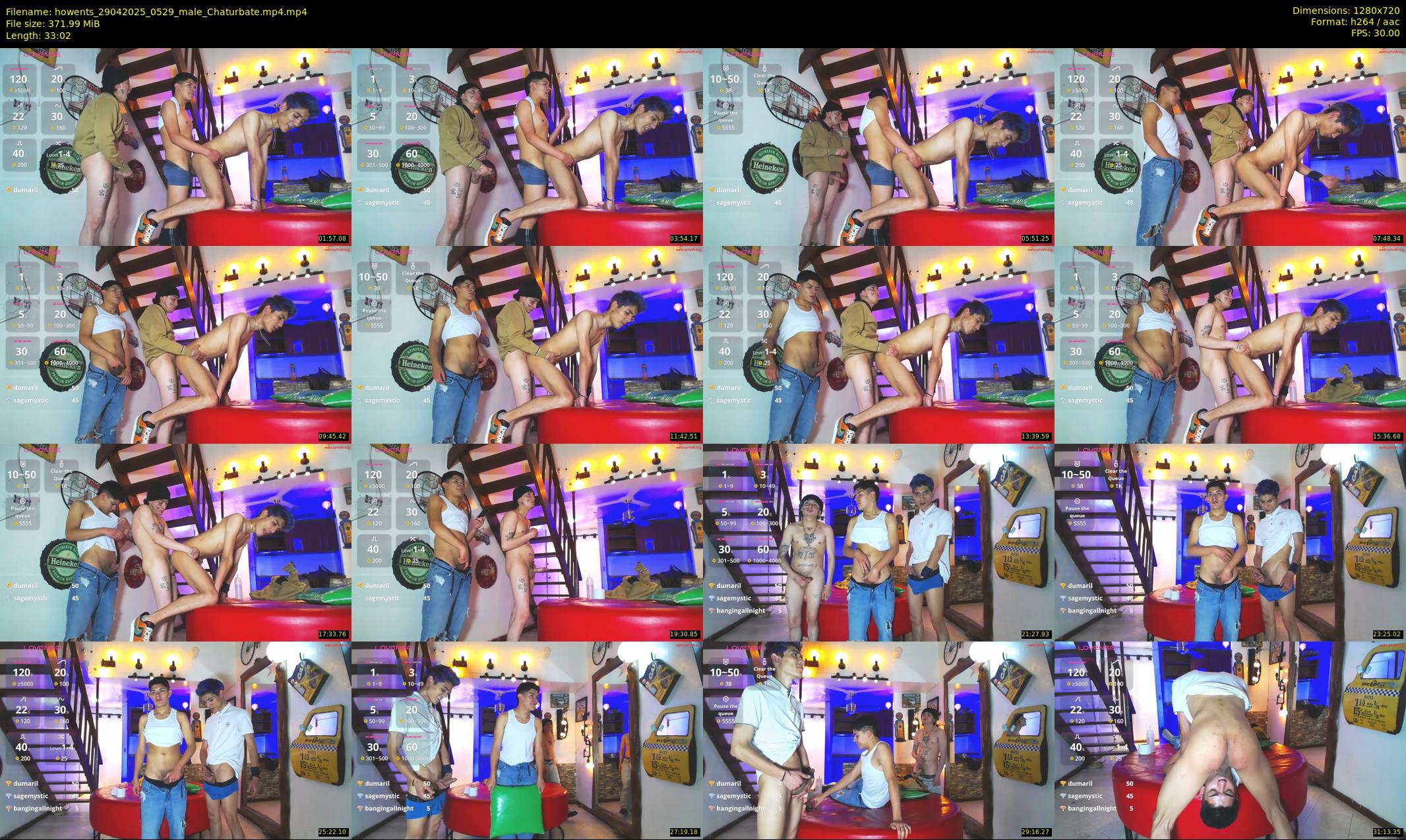 howents — 34 minute Chaturbate male cam show recording, 720p, Apr 29, 2025