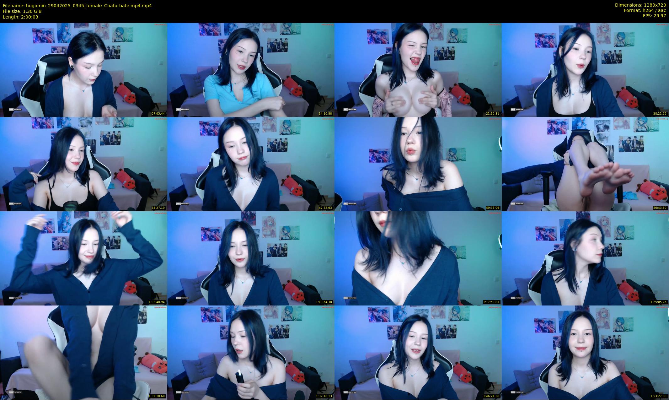 hugomin — 121 minute Chaturbate female cam show recording, 720p, Apr 29, 2025
