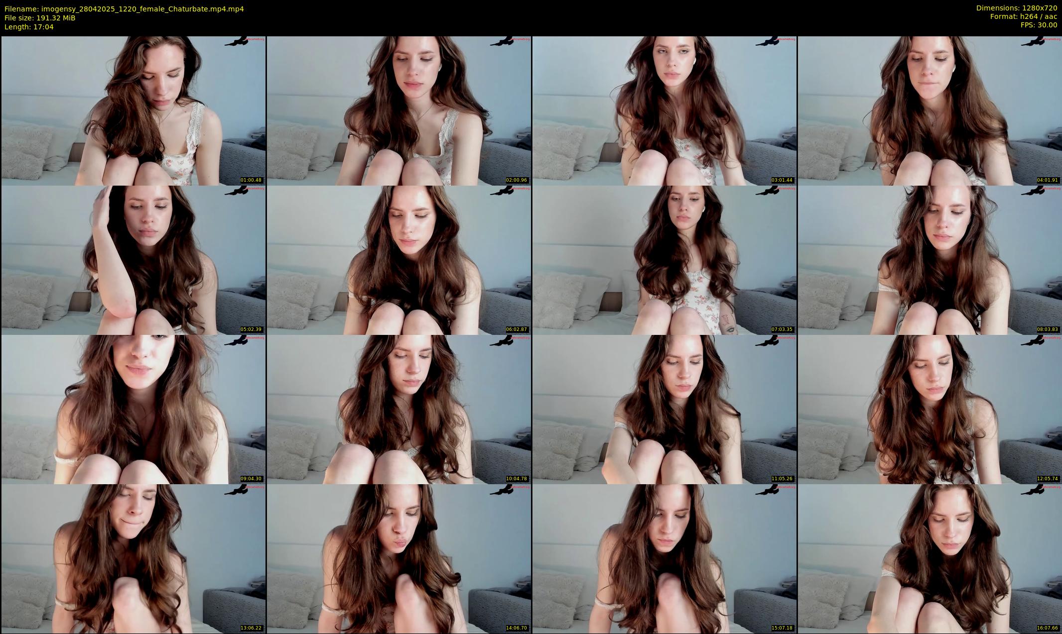 imogensy — 18 minute Chaturbate female cam show recording, 720p, Apr 28, 2025