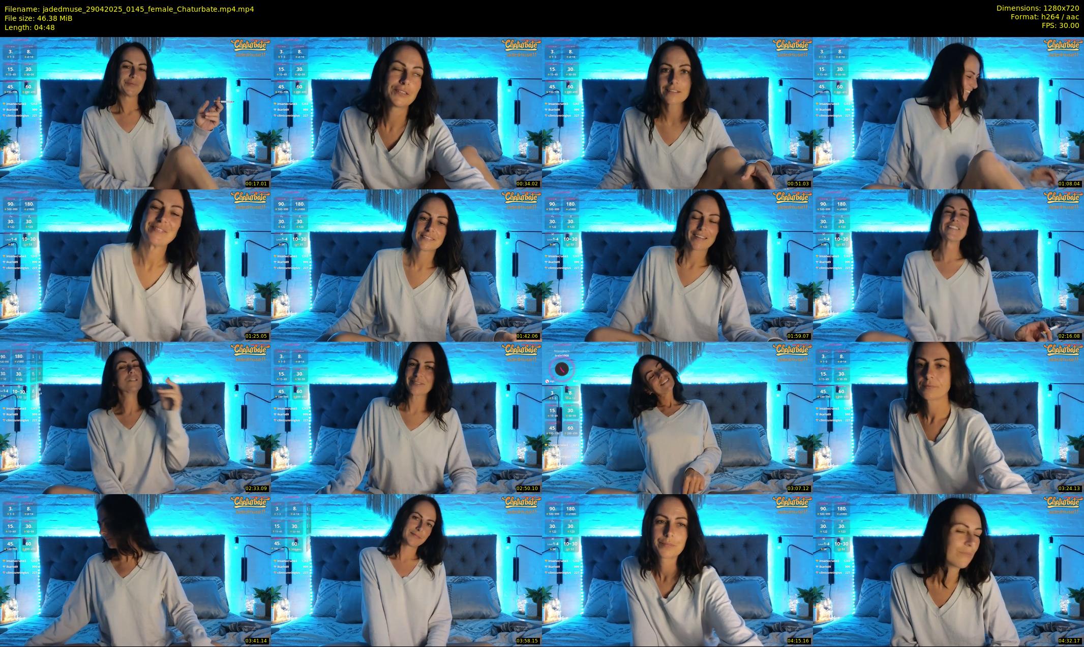 jadedmuse — 5 minute Chaturbate female cam show recording, 720p, Apr 29, 2025