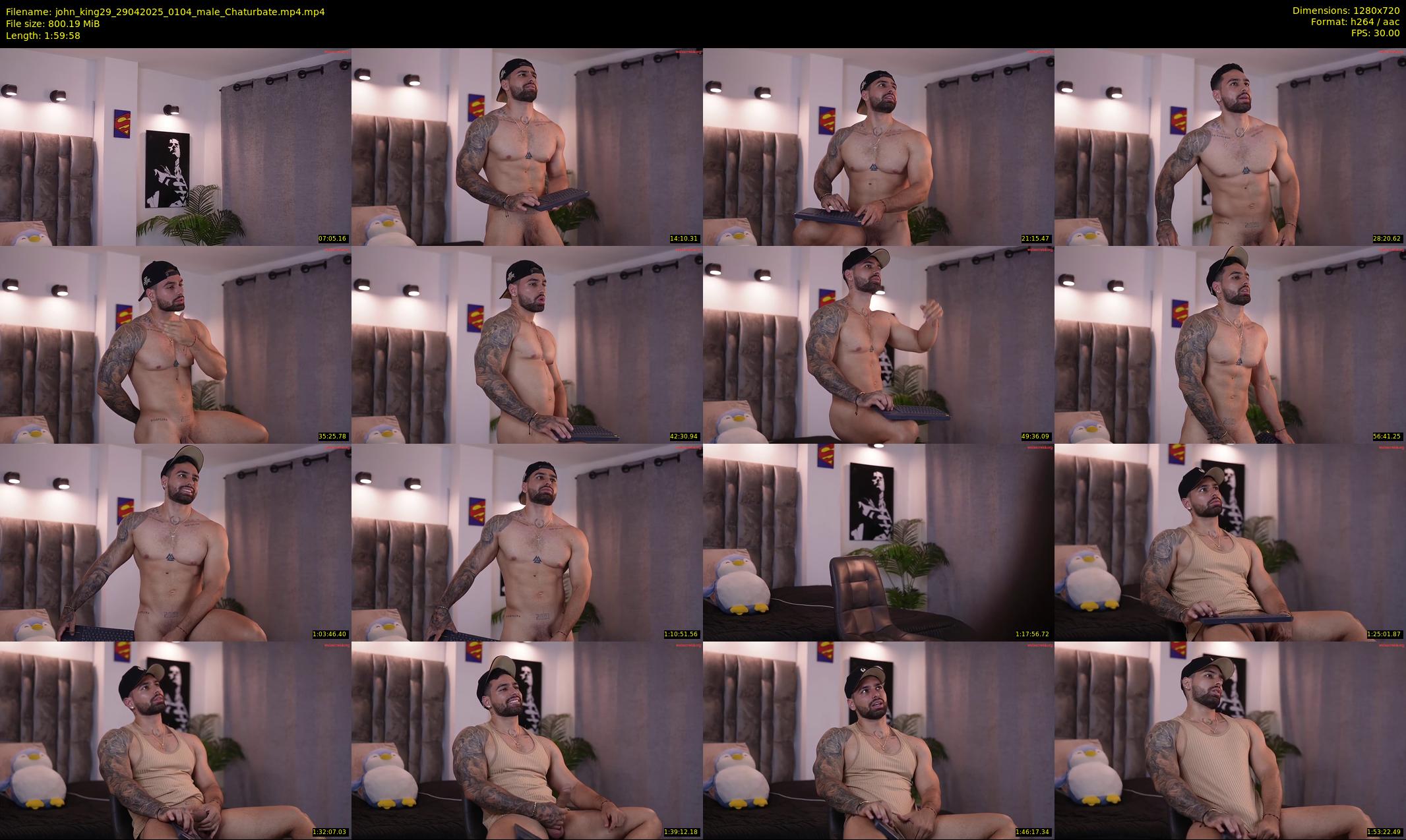 john_king29 — 120 minute Chaturbate male cam show recording, 720p, Apr 29, 2025