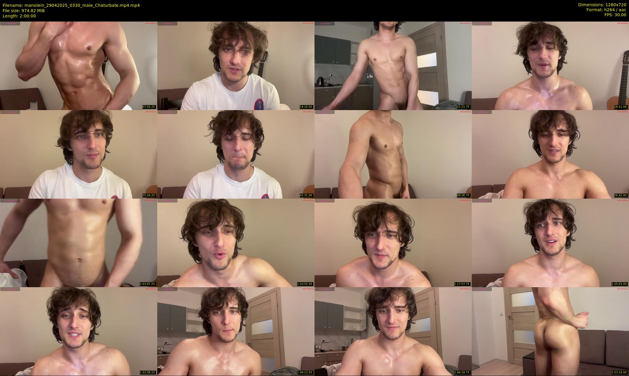 manolein — 120 minute Chaturbate male cam show recording, 720p, Apr 29, 2025