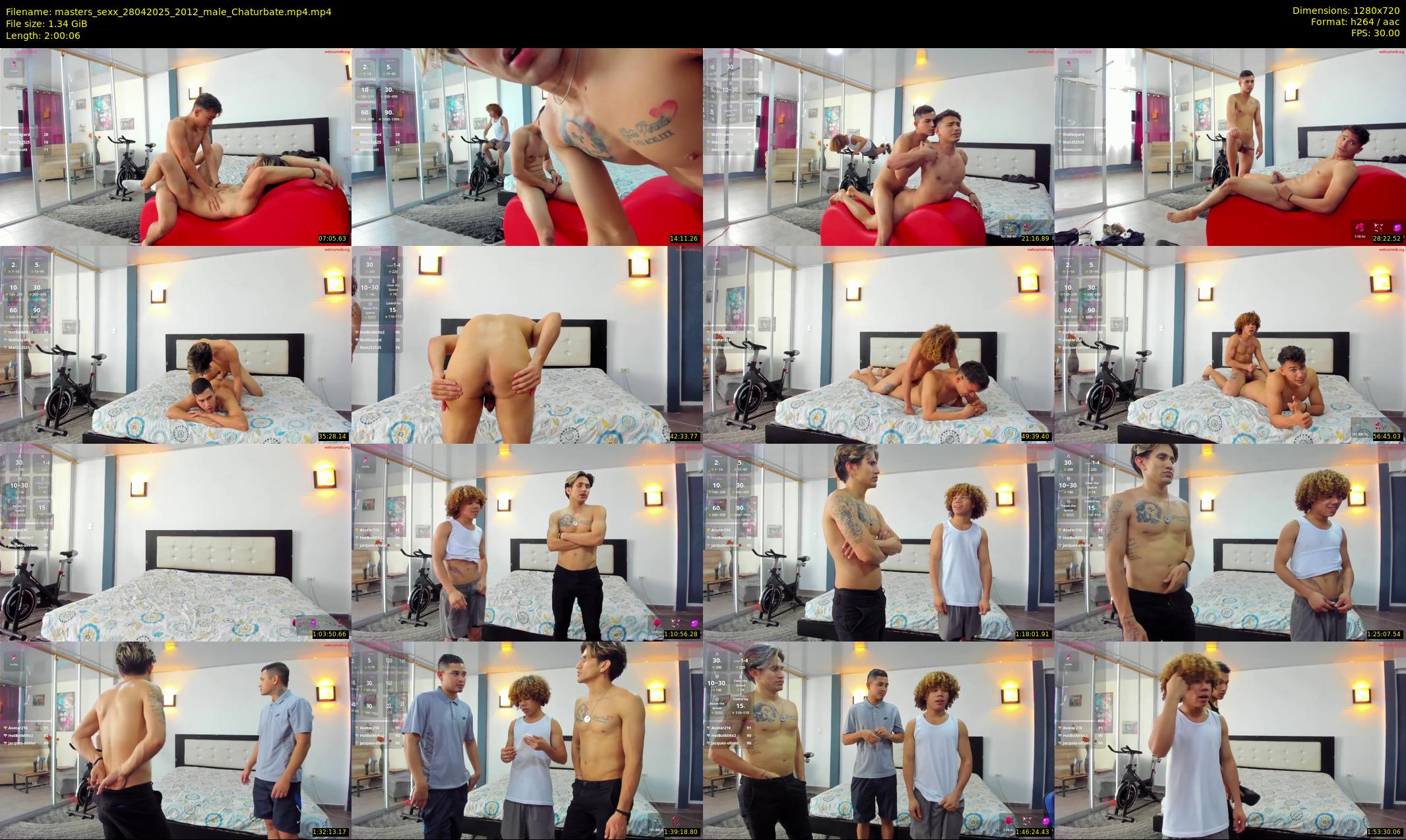 masters_sexx — 121 minute Chaturbate male cam show recording, 720p, Apr 28, 2025