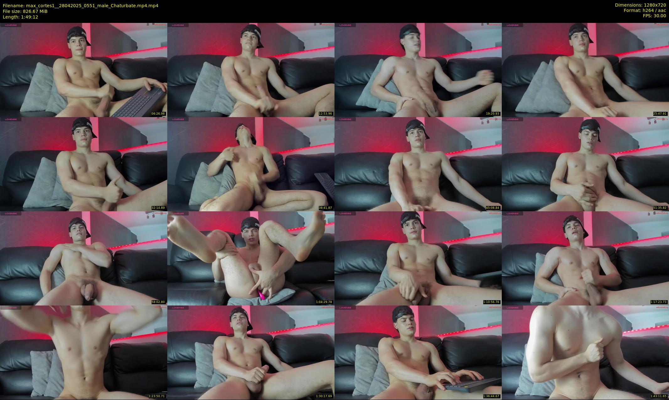 max_cortes1_ — 110 minute Chaturbate male cam show recording, 720p, Apr 28, 2025