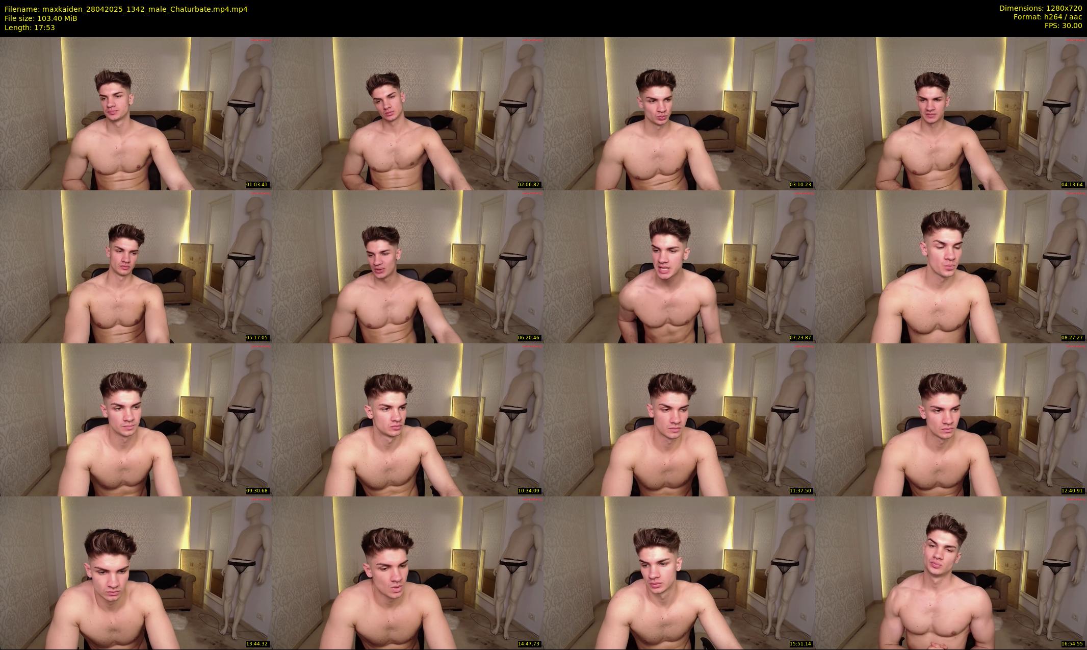 maxkaiden — 18 minute Chaturbate male cam show recording, 720p, Apr 28, 2025