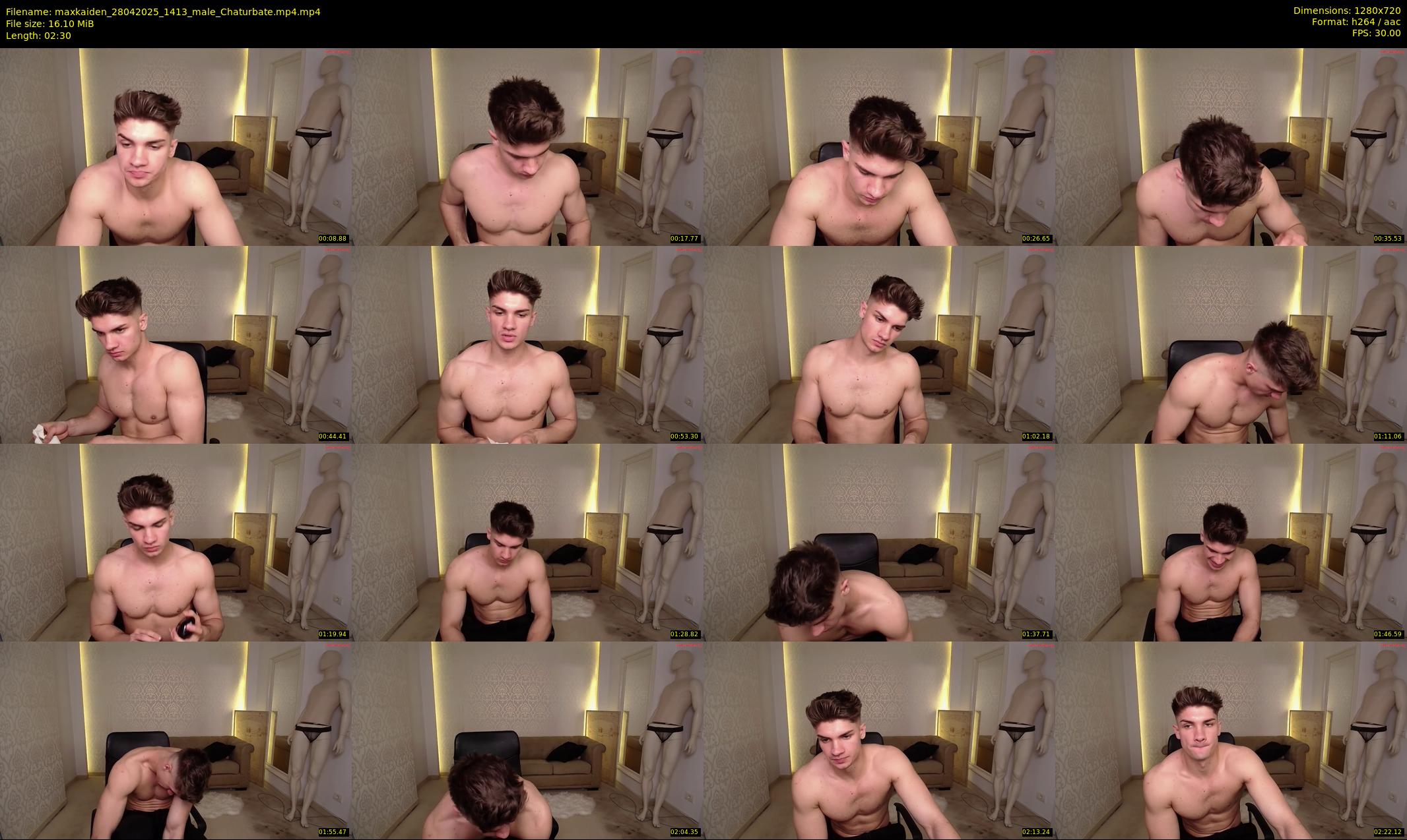 maxkaiden — 3 minute Chaturbate male cam show recording, 720p, Apr 28, 2025
