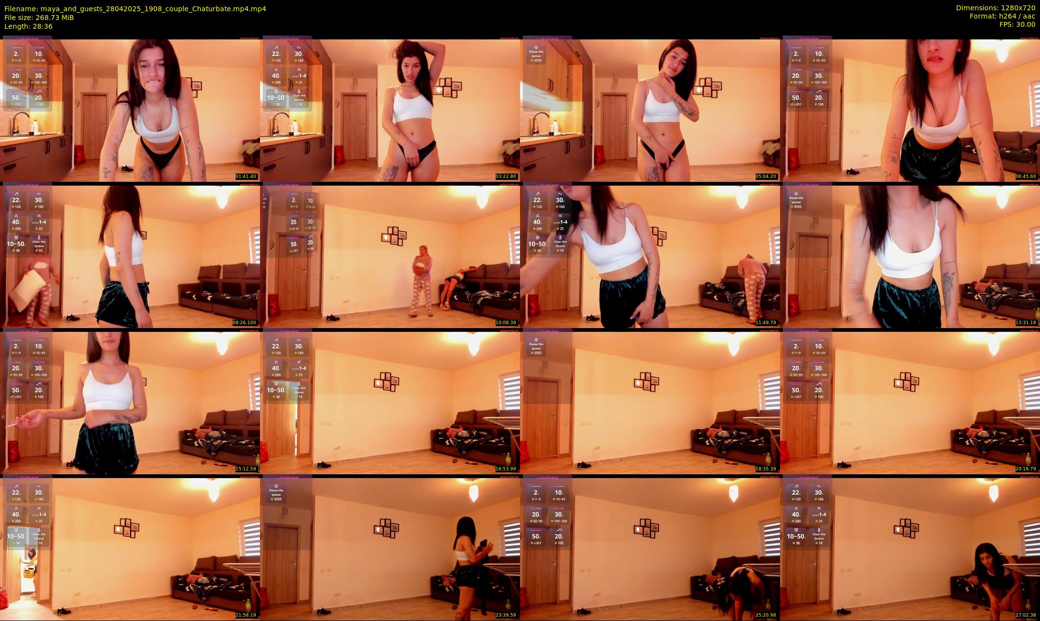 maya_and_guests — 29 minute Chaturbate couple cam show recording, 720p, Apr 28, 2025