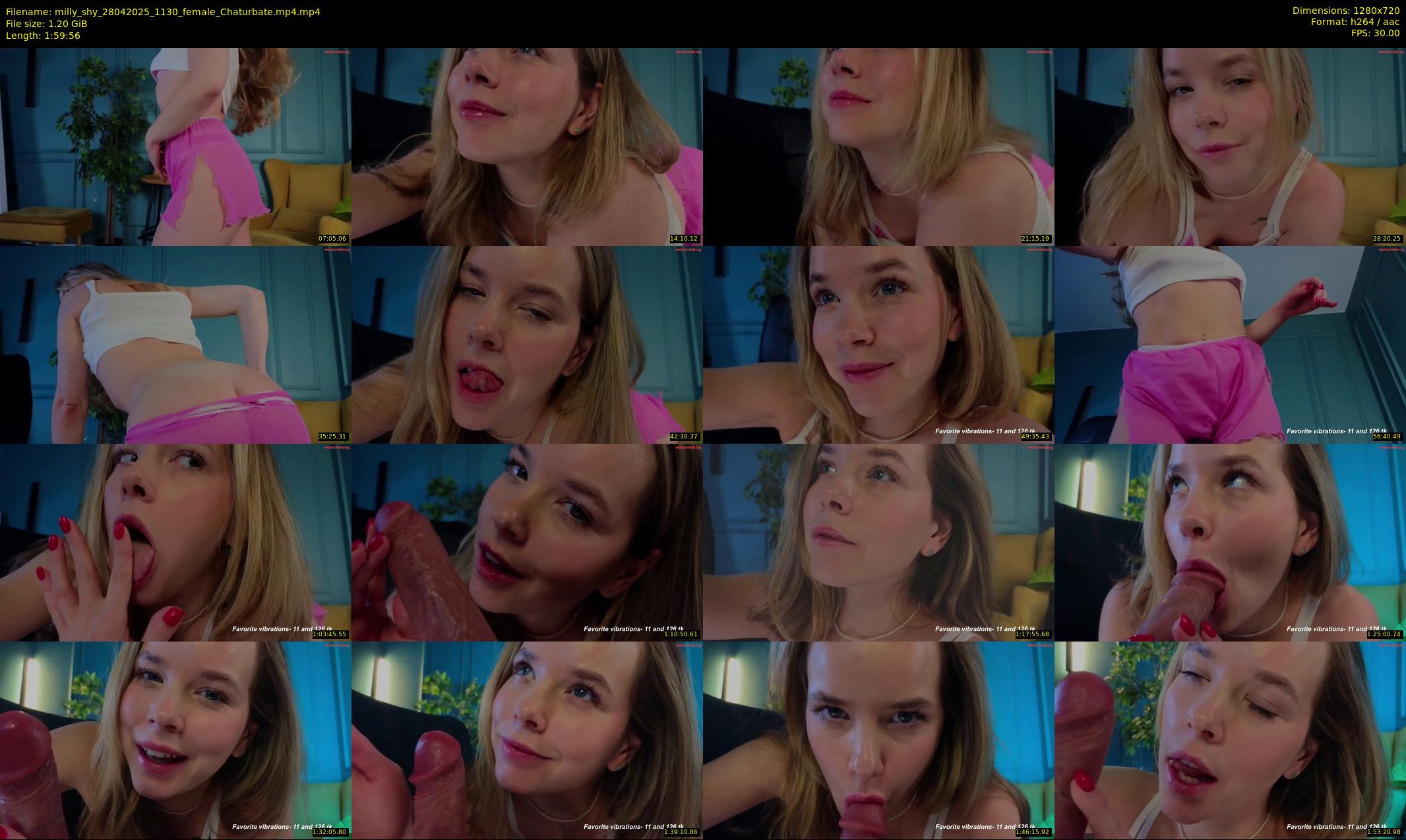 milly_shy — 120 minute Chaturbate female cam show recording, 720p, Apr 28, 2025
