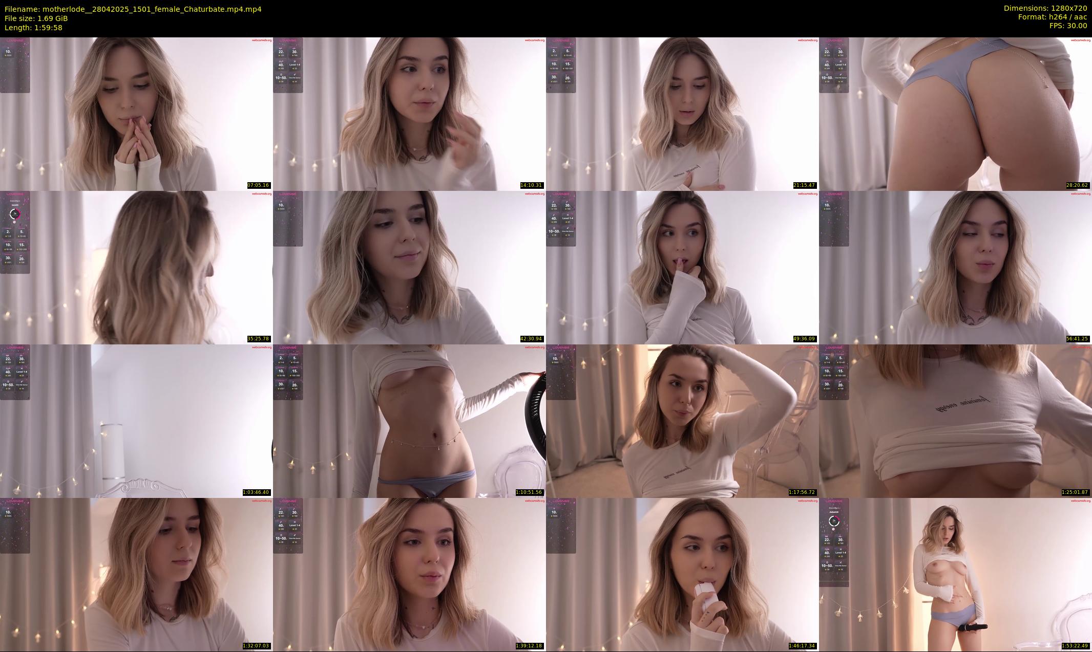 motherlode_ — 120 minute Chaturbate female cam show recording, 720p, Apr 28, 2025