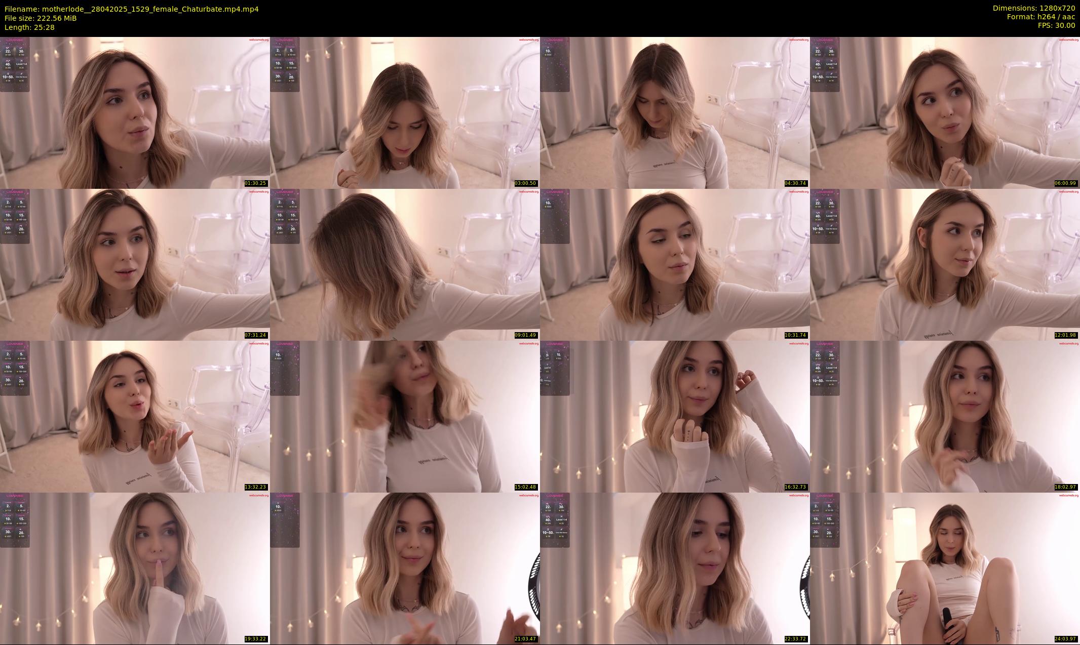 motherlode_ — 26 minute Chaturbate female cam show recording, 720p, Apr 28, 2025