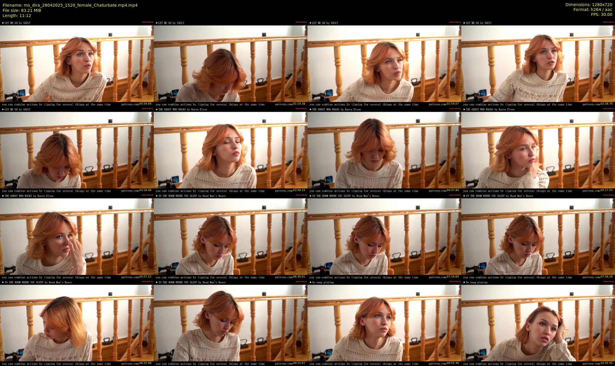 ms_dira — 12 minute Chaturbate female cam show recording, 720p, Apr 28, 2025
