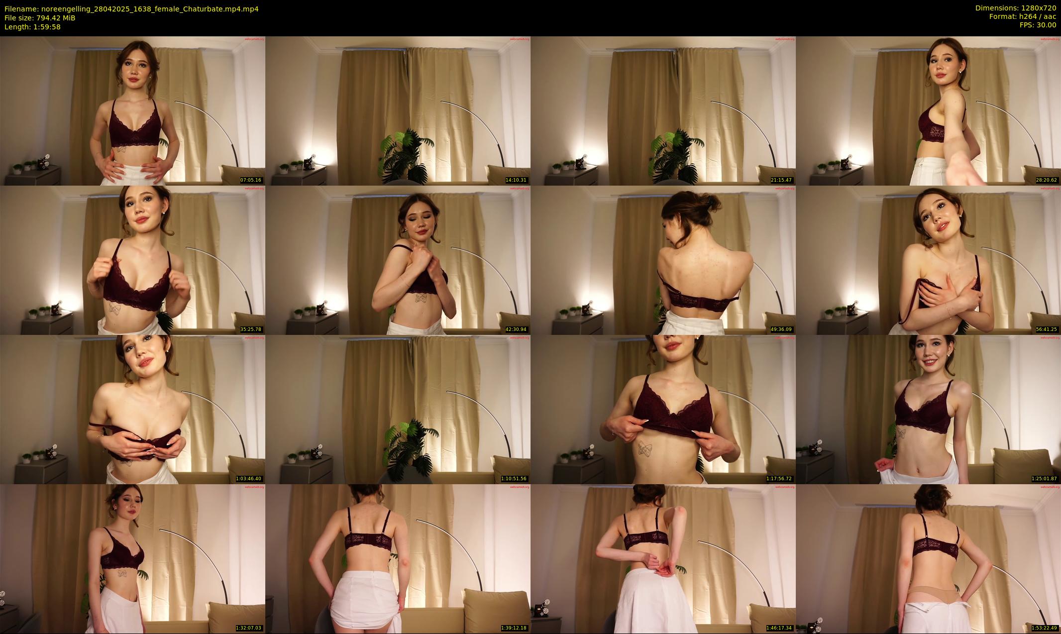 noreengelling — 120 minute Chaturbate female cam show recording, 720p, Apr 28, 2025