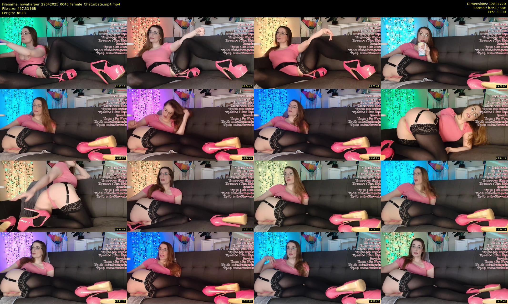 novaharper — 39 minute Chaturbate female cam show recording, 720p, Apr 29, 2025