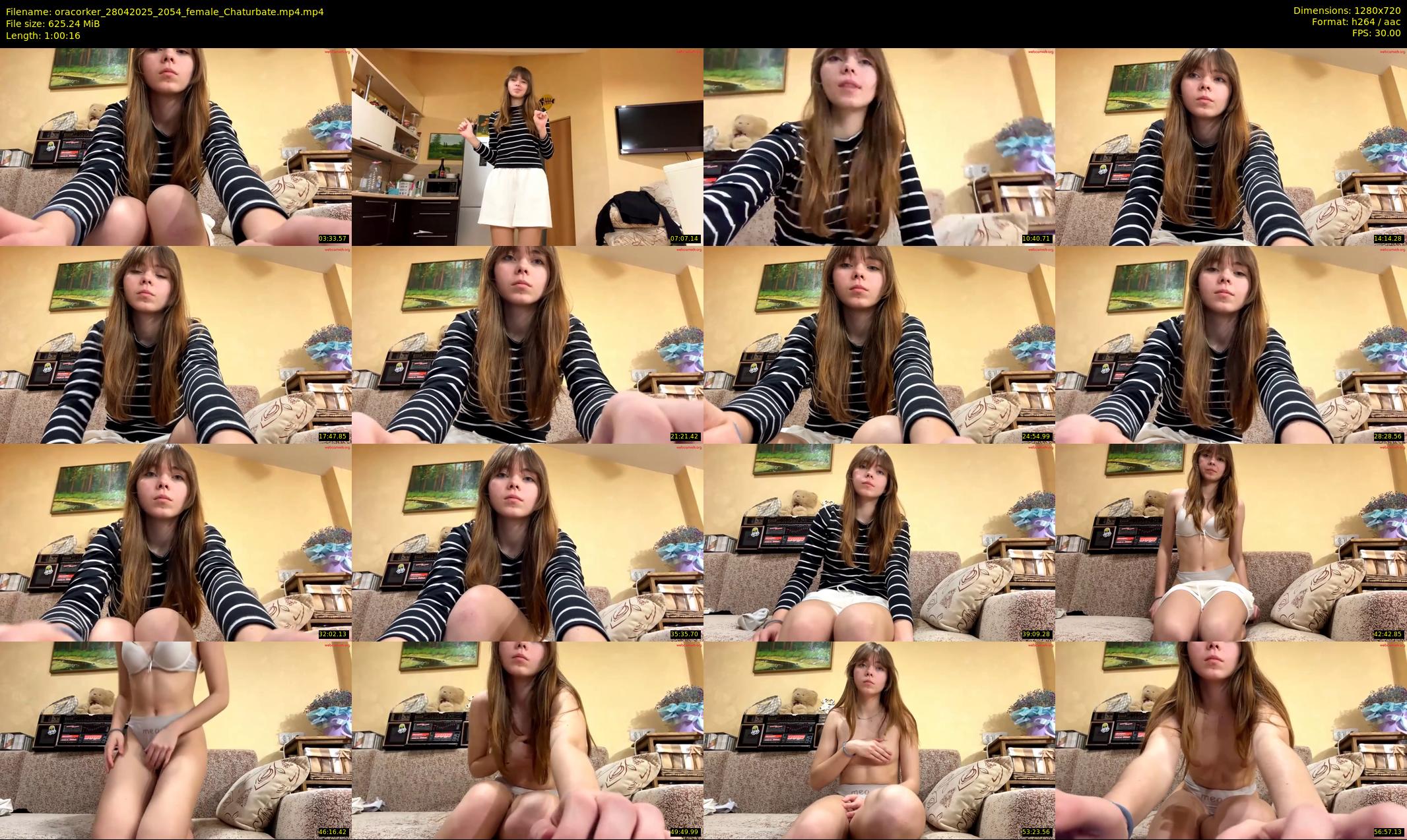 oracorker — 61 minute Chaturbate female cam show recording, 720p, Apr 28, 2025