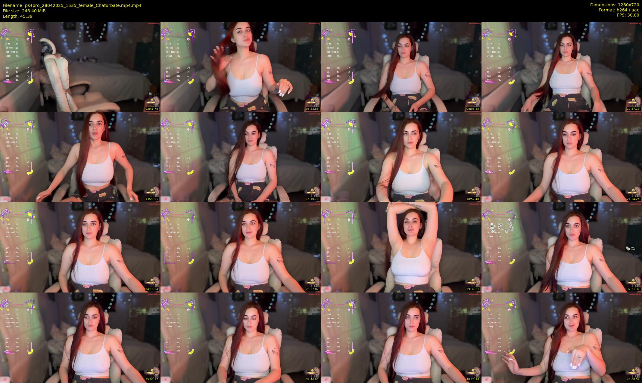 ps4pro — 46 minute Chaturbate female cam show recording, 720p, Apr 28, 2025